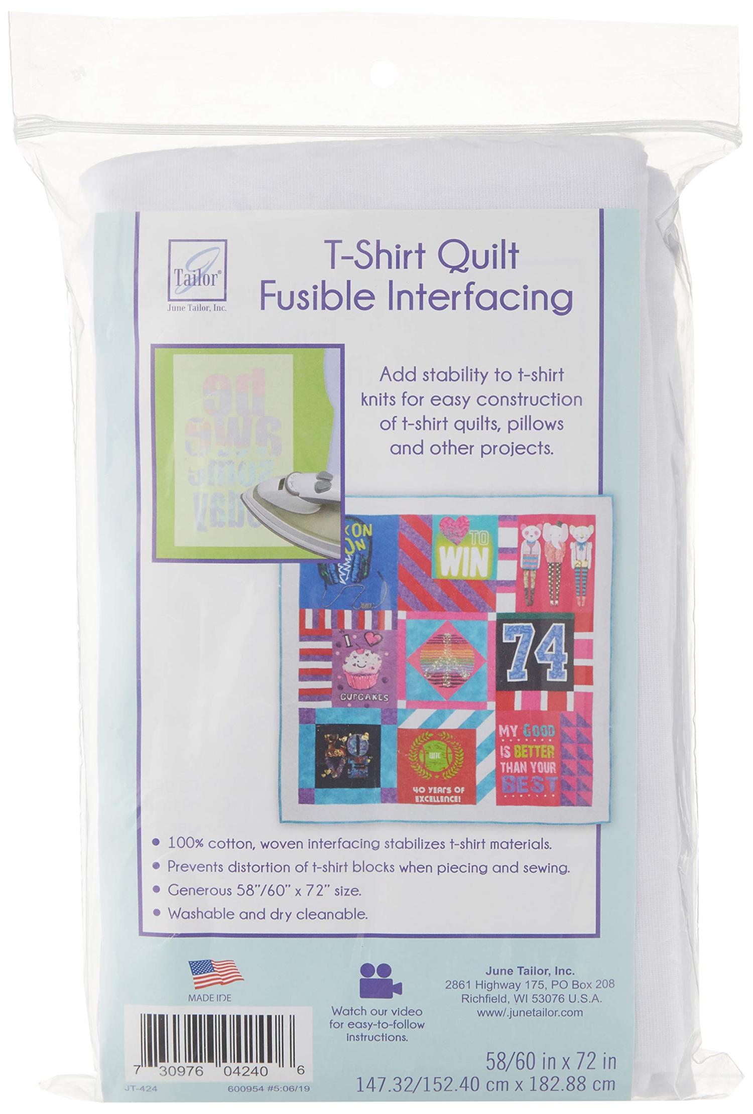 June Tailor Tshirt Project Fusible Interfacing White