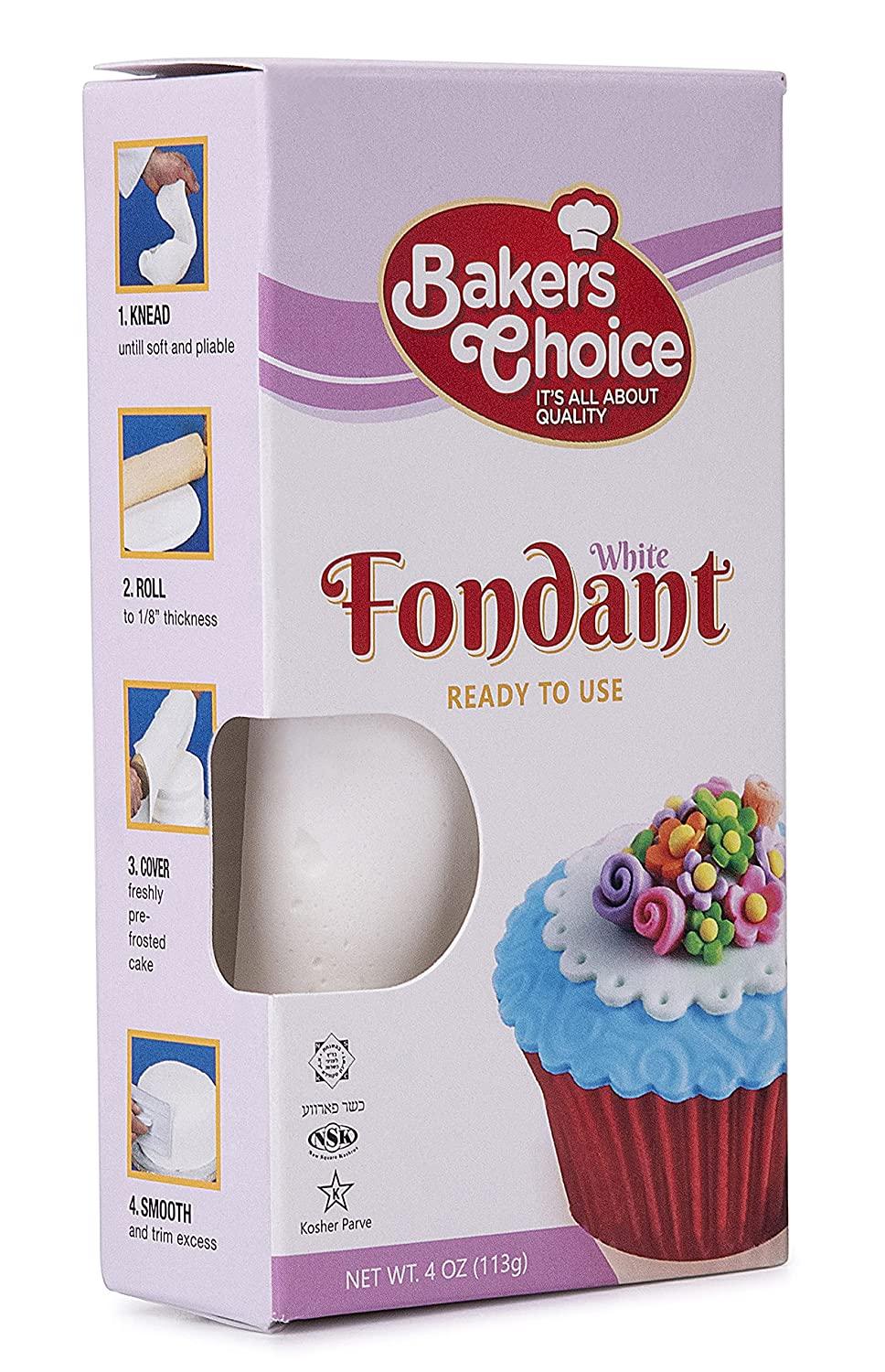 DECOCINO Roll fondant blanket white - 300g - ready to use fondant blanket  for covering & decorating cakes and cakes - gluten free & vegan :  : Grocery