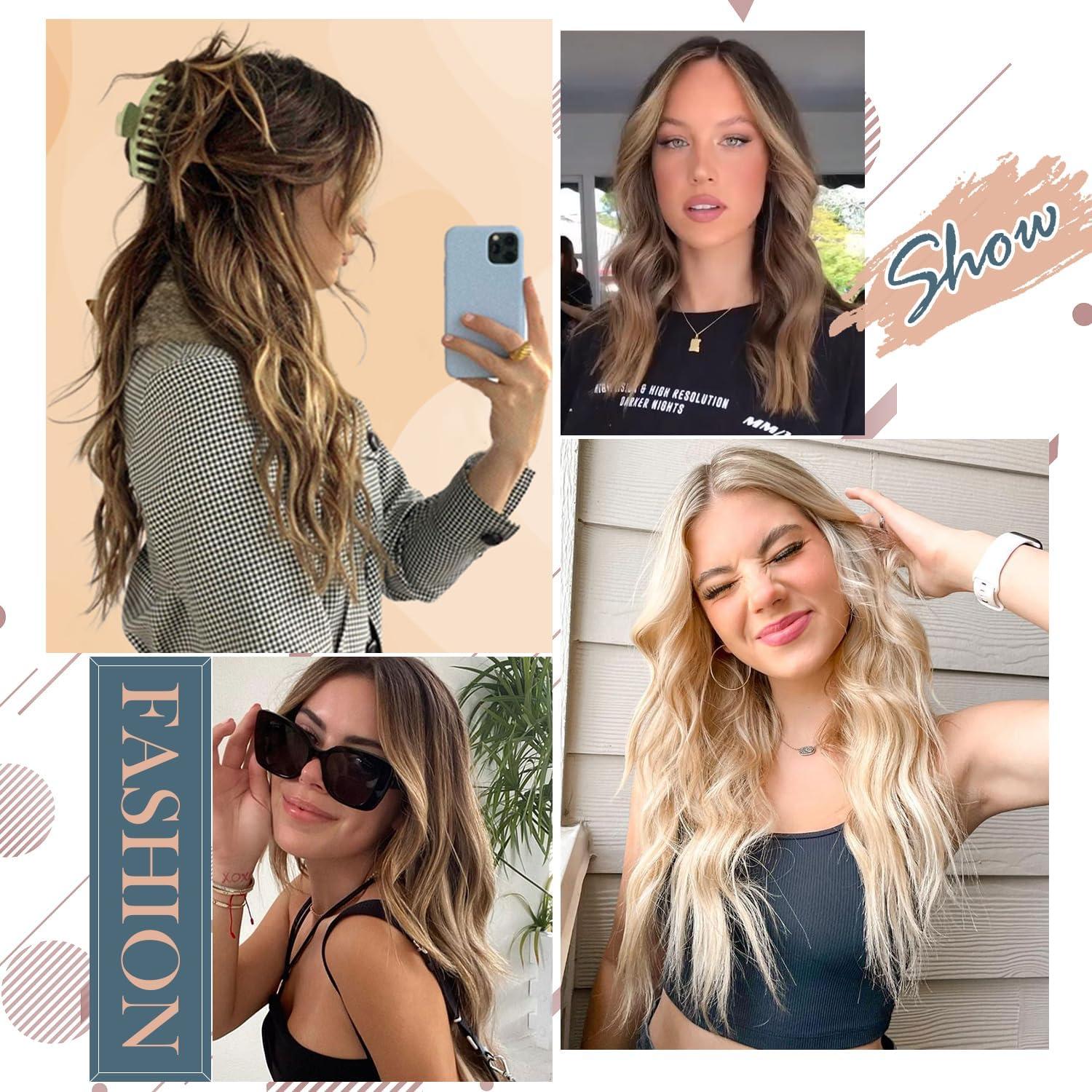 Ms TAj Blonde Halo Hair Extensions 12inch with Adjustable Size
