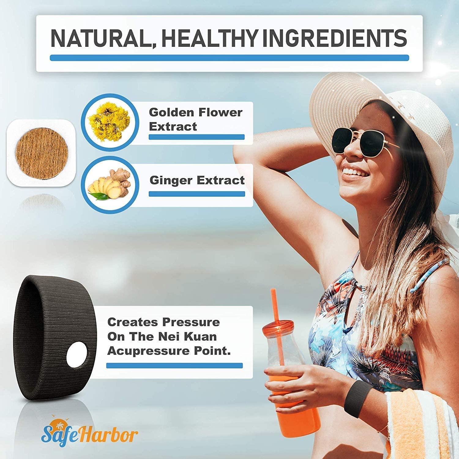 SafeHarbor Motion Sickness Relief and Anti Nausea Kit for Your Cruise