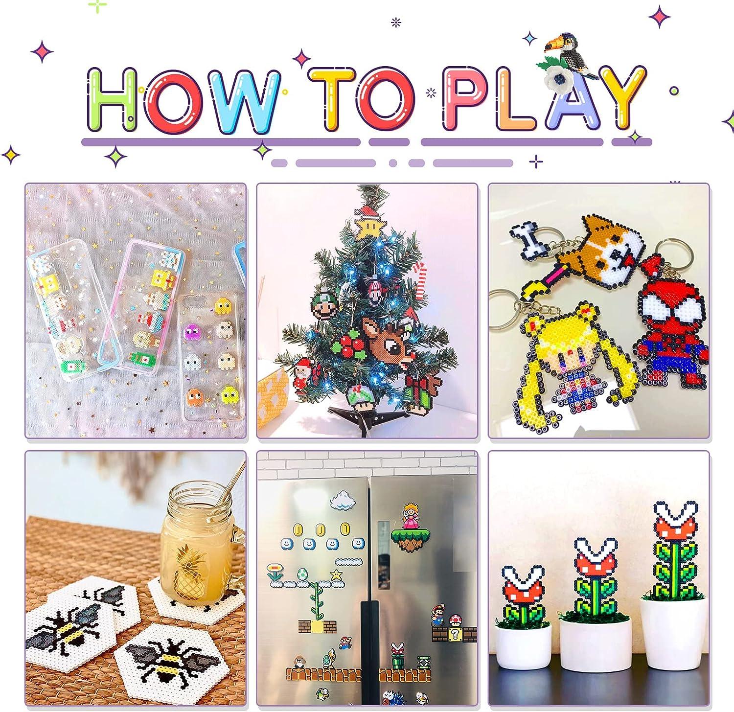 12000 x Fuse Beads Kit, LIHAO 24 Colors 2.6mm Tiny Mini Fuse Beading