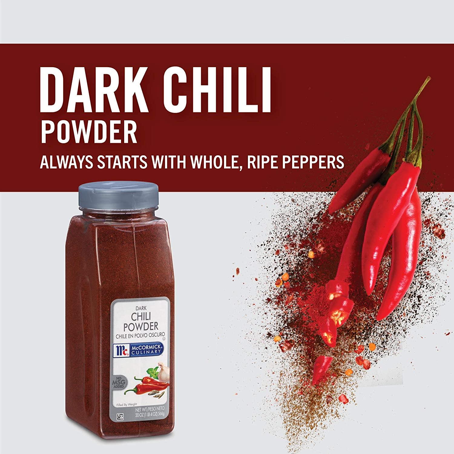 McCormick Culinary Dark Chili Powder, 20 oz One 20 Ounce Container or