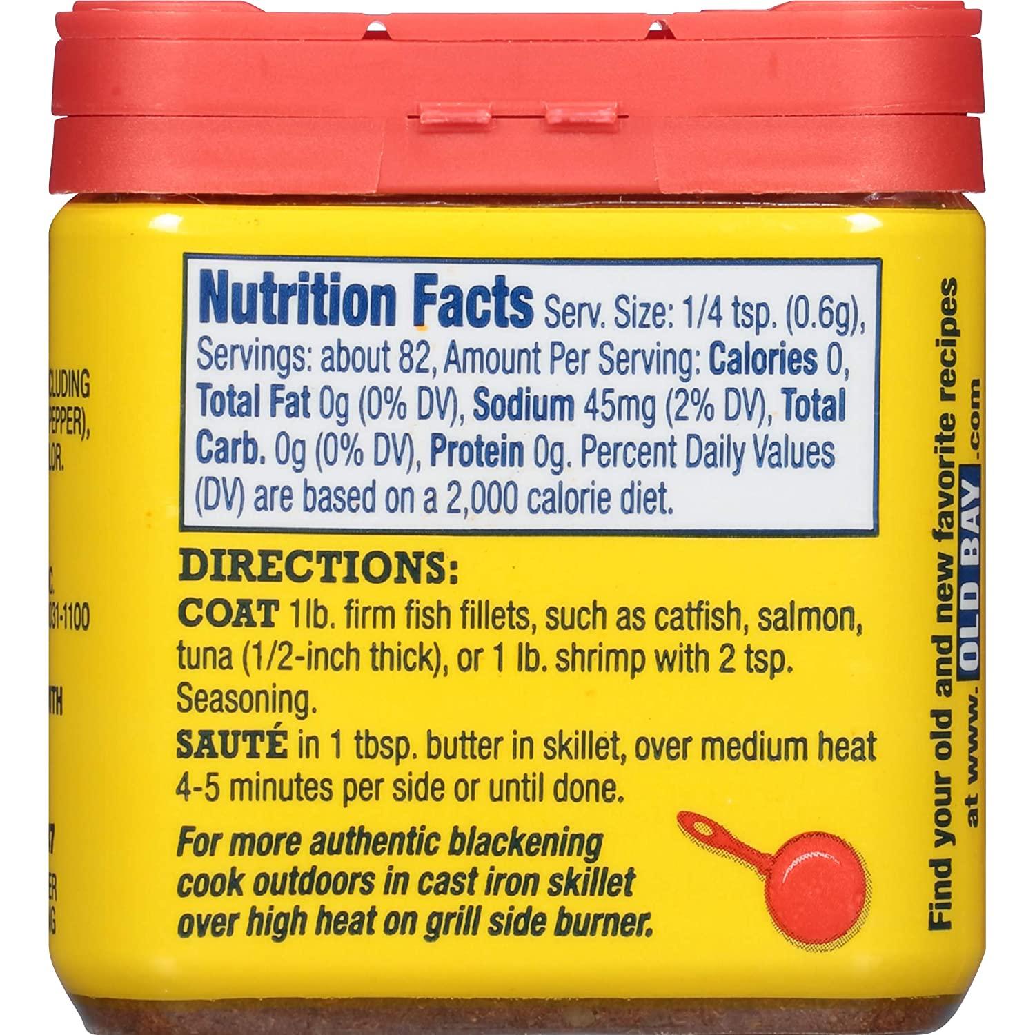 Old Bay Seasoning with 30 Percent Less Sodium - 2.62 oz. can