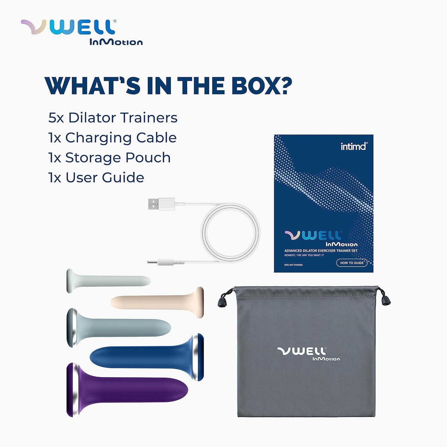 VWELL Inmotion Advanced Dilator Exerciser Trainer Set Pelvic Floor