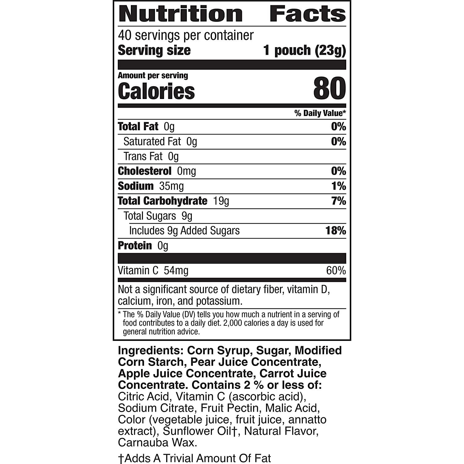 Mott's Fruit Snacks Assorted Fruit Gluten Free 0.8 oz 40 ct