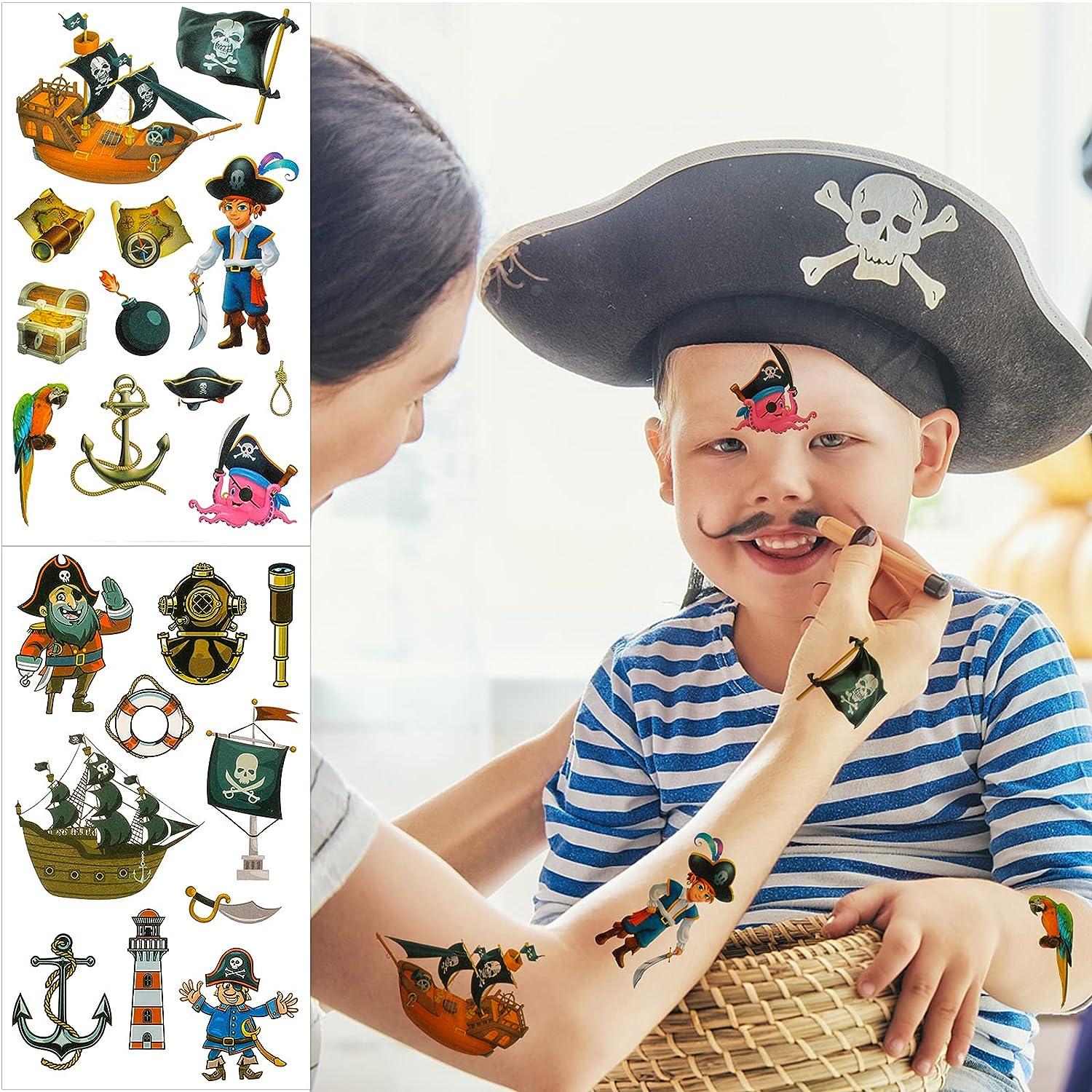 Pirate Temporary Tattoos for Adults