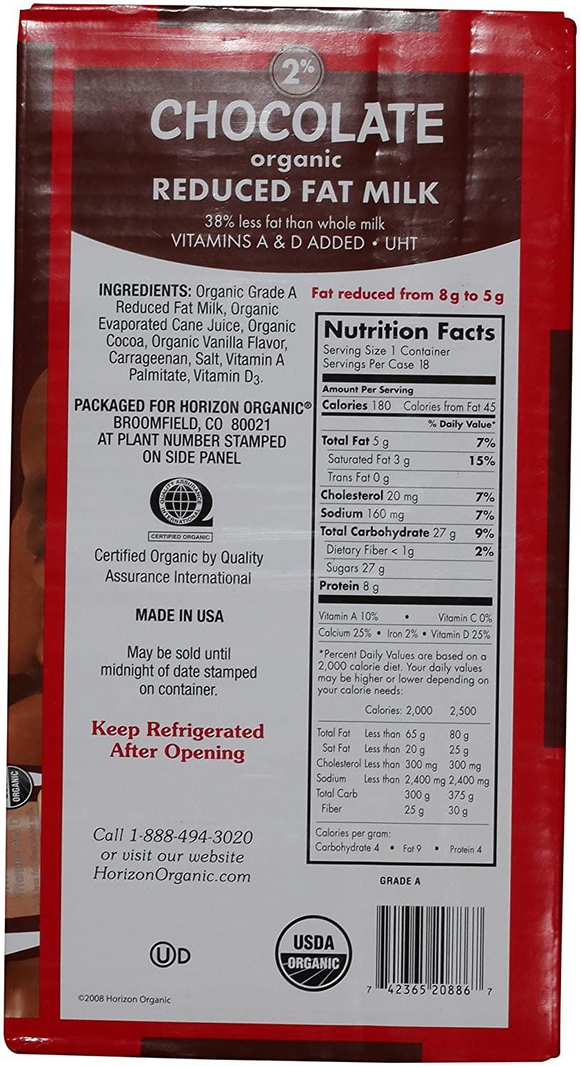 Horizon Organic Chocolate Milk, Low Fat, Ultra Pasteurized ...