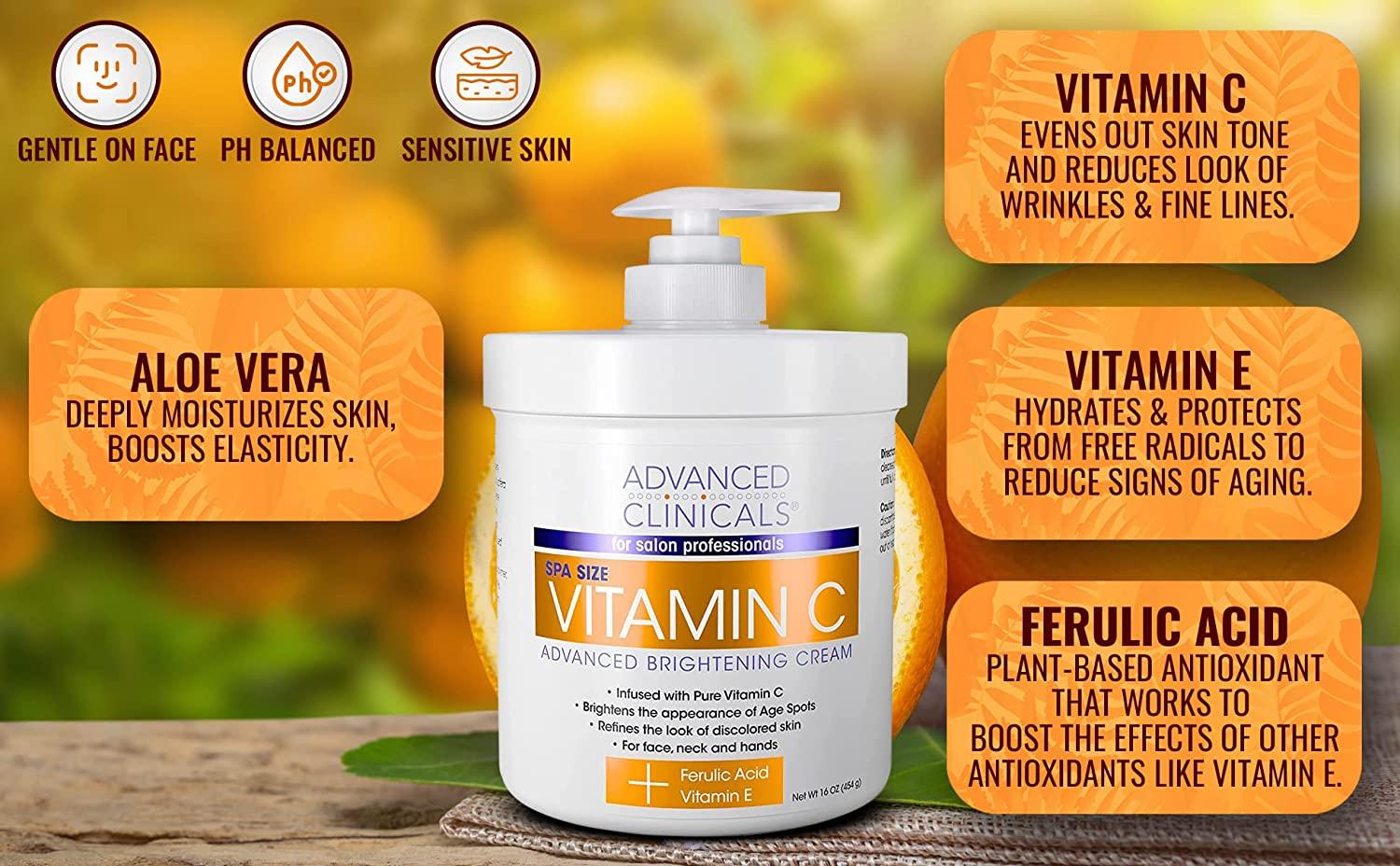 Advanced Clinicals Vitamin C Skin Care Set Serum Moisturizer For advanced-clinicals-vitamin-c-skin-care-set-serum-moisturizer-for