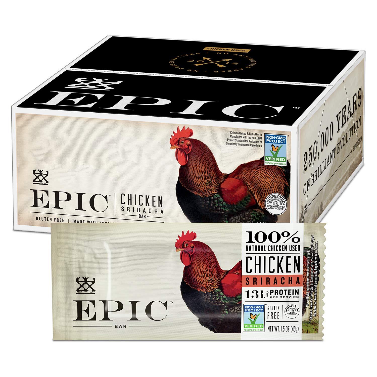 Epic Bar, Chicken, Sriracha - 1.5 oz bar