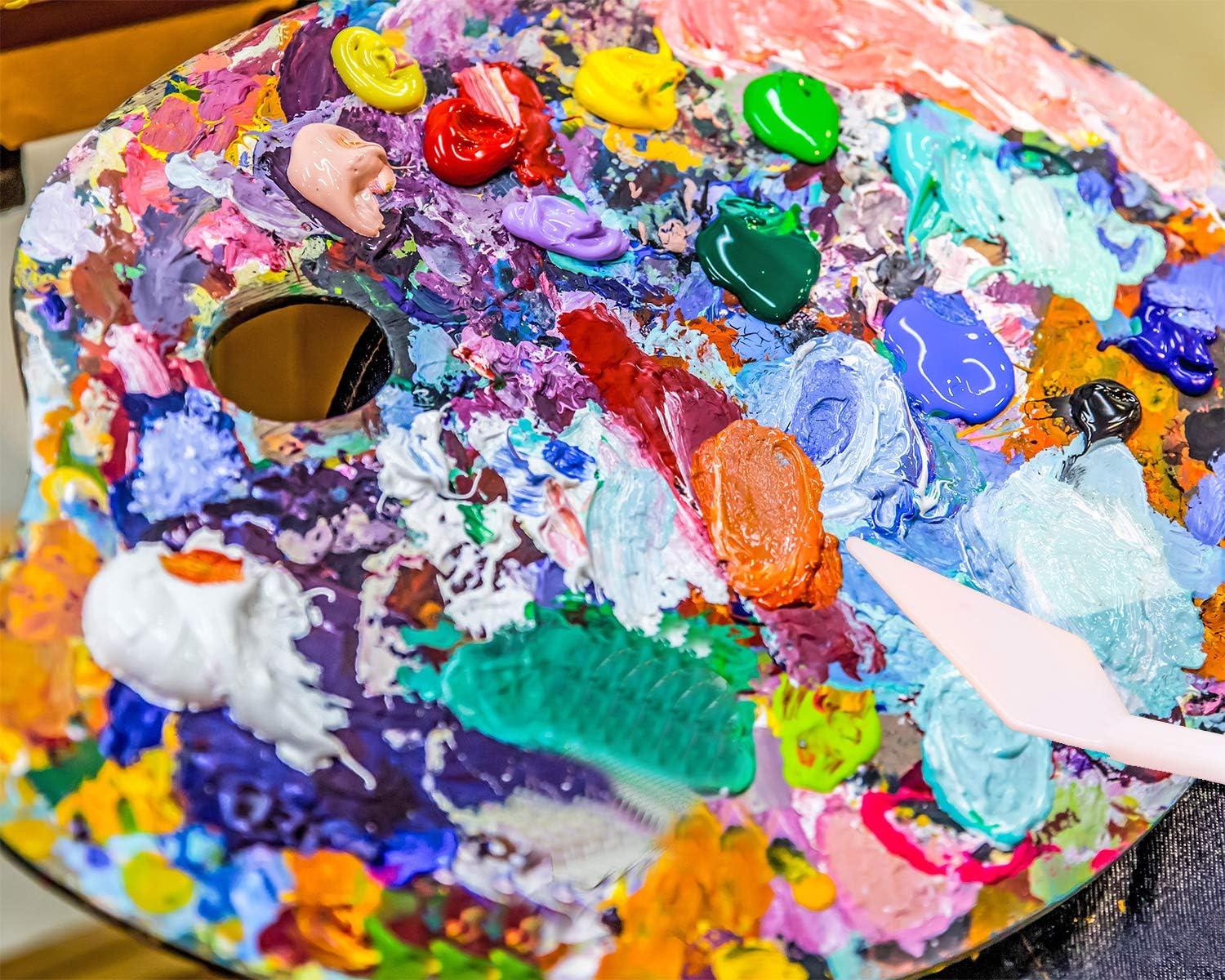 Penta Angel Plastic Painting Palette Knives Set 6Pcs White Art Artist