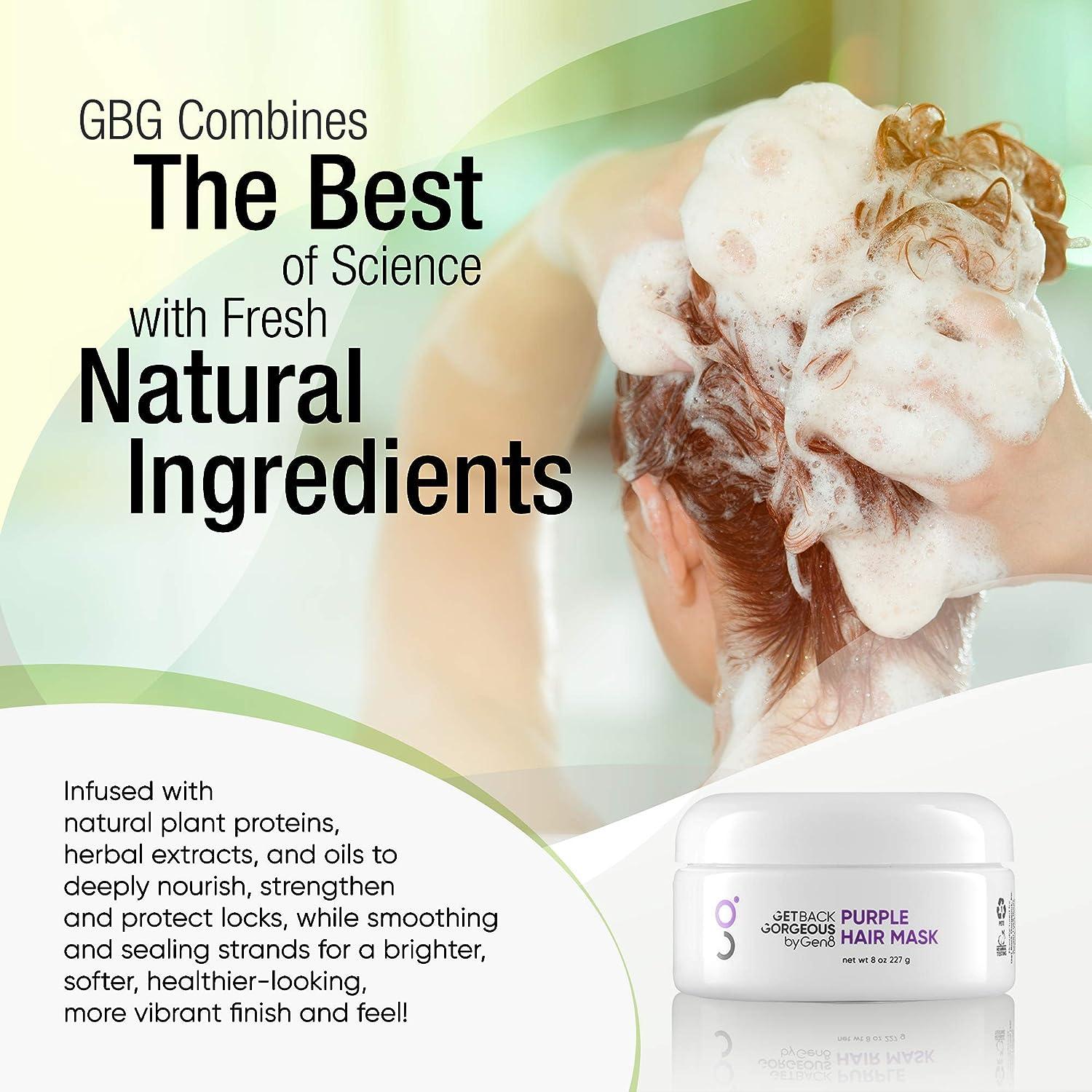 Purple Hair Mask for Blonde Hair by GBG Weekly Restoration Mask