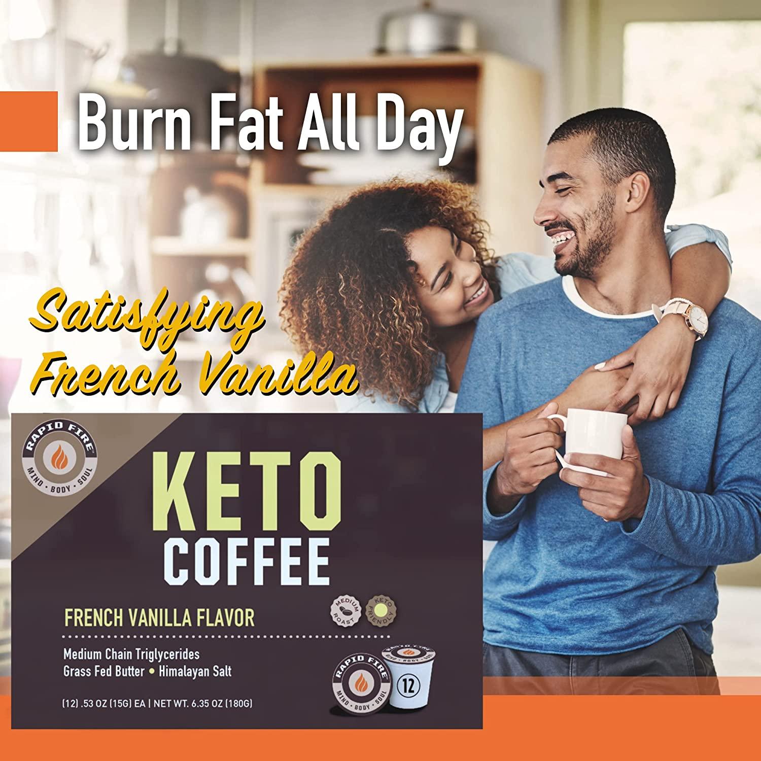 Rapid Fire Ketogenic High Performance Keto Coffee Pods, Supports Energy