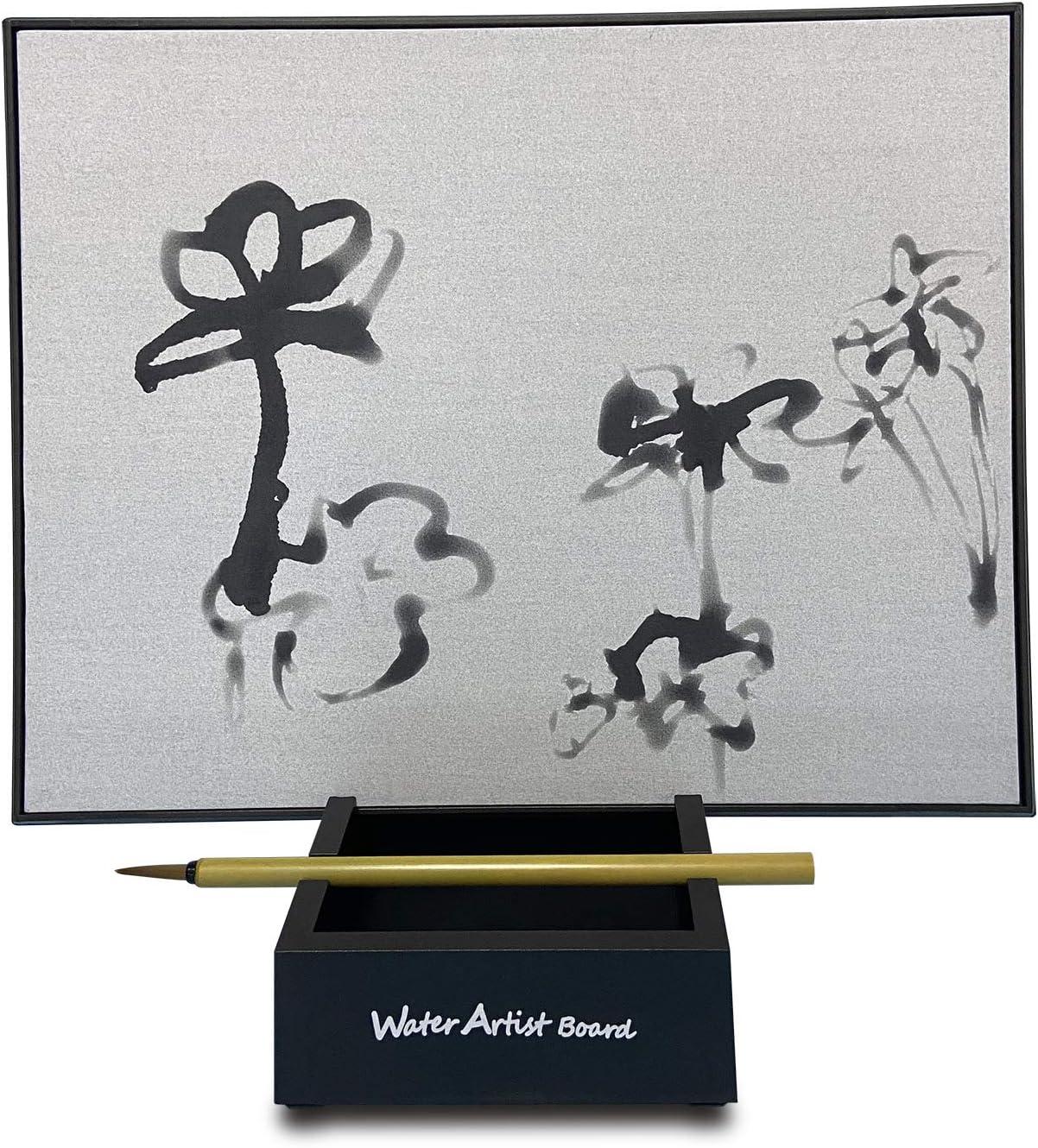 Water Artist Board Drawing Set Paint with Bamboo Brush, Repeatable Zen Buddha Magic Painting Board Paint with Water, Relaxation Meditation Sketch Pad
