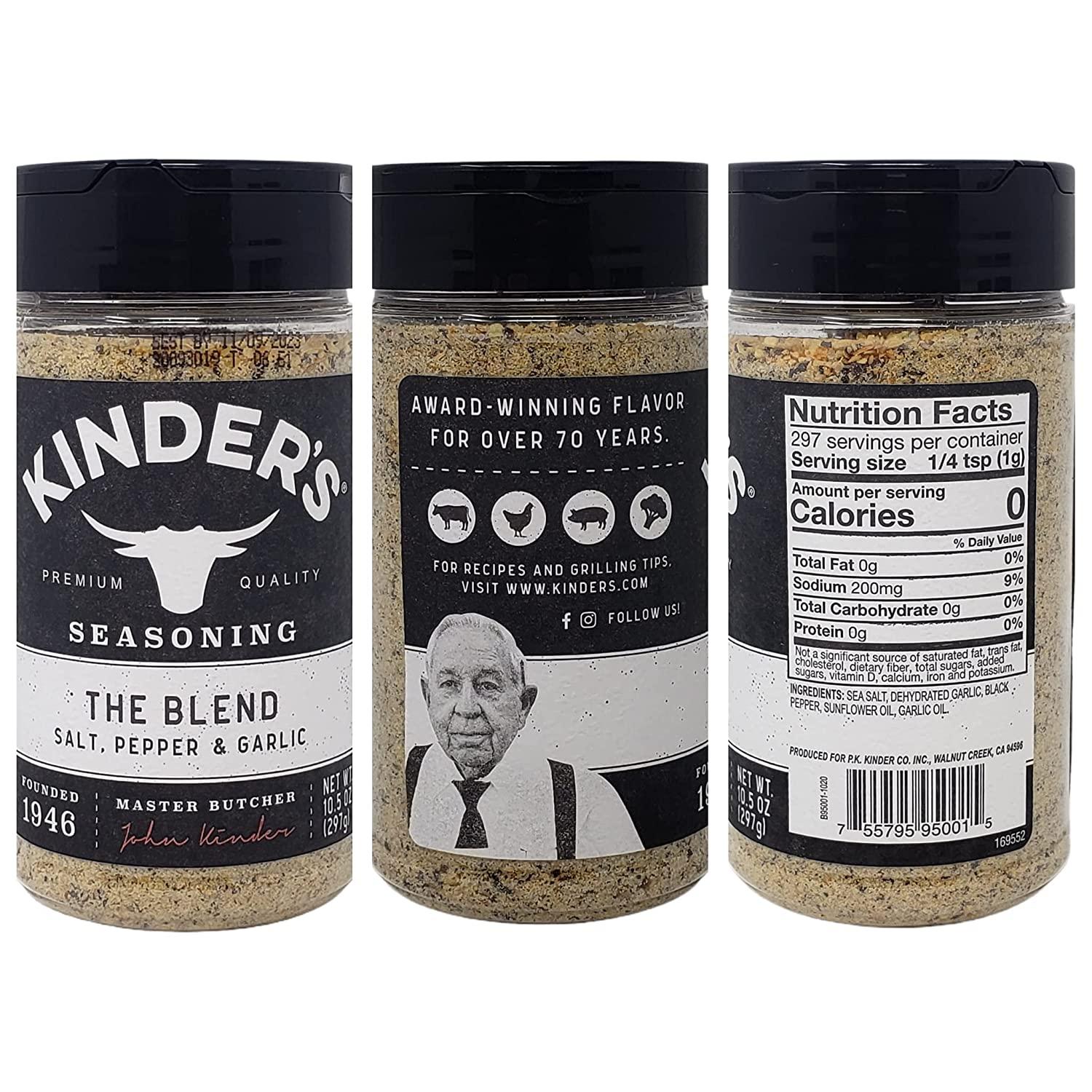 Kinders Premium Quality Seasoning Variety Pack Woodfired Garlic (9.5