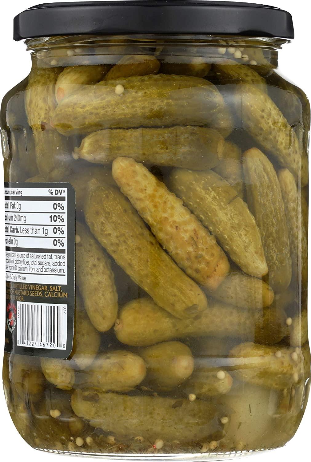ROLAND Cornichons 24 oz Premium Pickled Gherkins for Gourmet Cooking