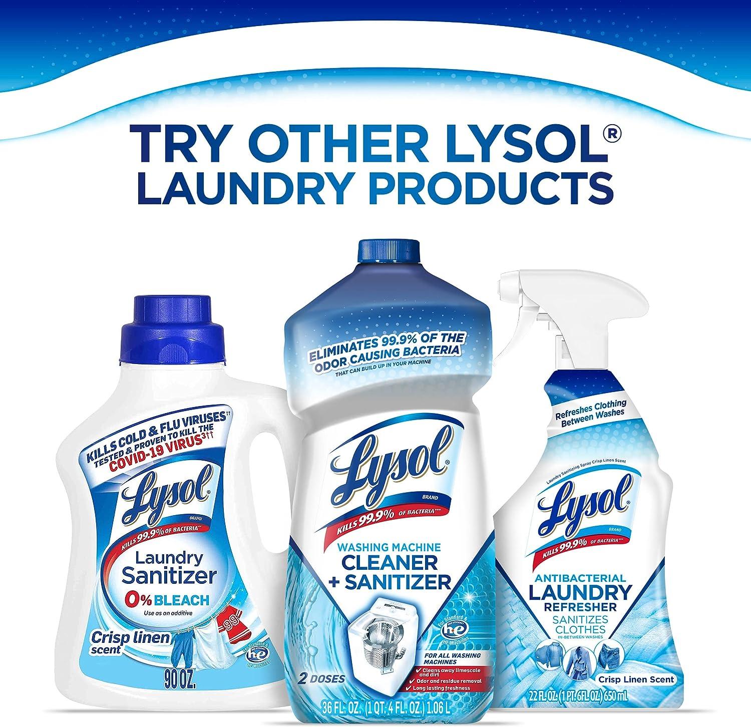 Lysol Washing Machine Cleaner, 36 Oz (Pack of 4)