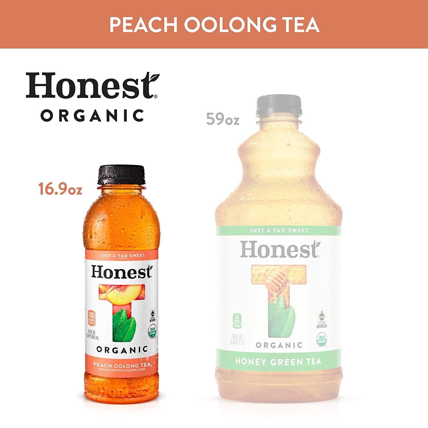 Honest Tea Organic Fair Trade Tea Peach Oolong, 16.9 Fl Oz (Pack of 12)