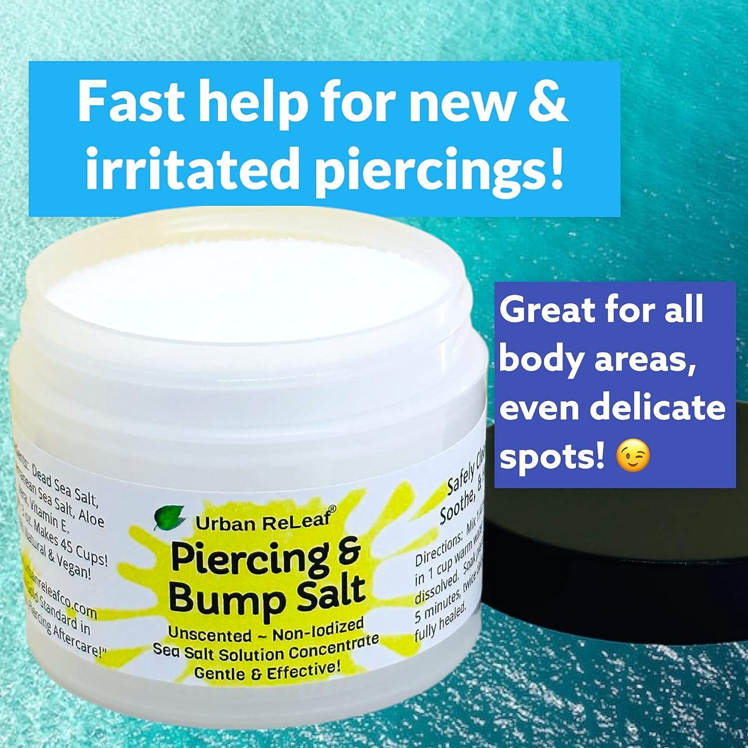 Urban ReLeaf Piercing & Bump Salt ! Unscented, NonIodized Sea Salt