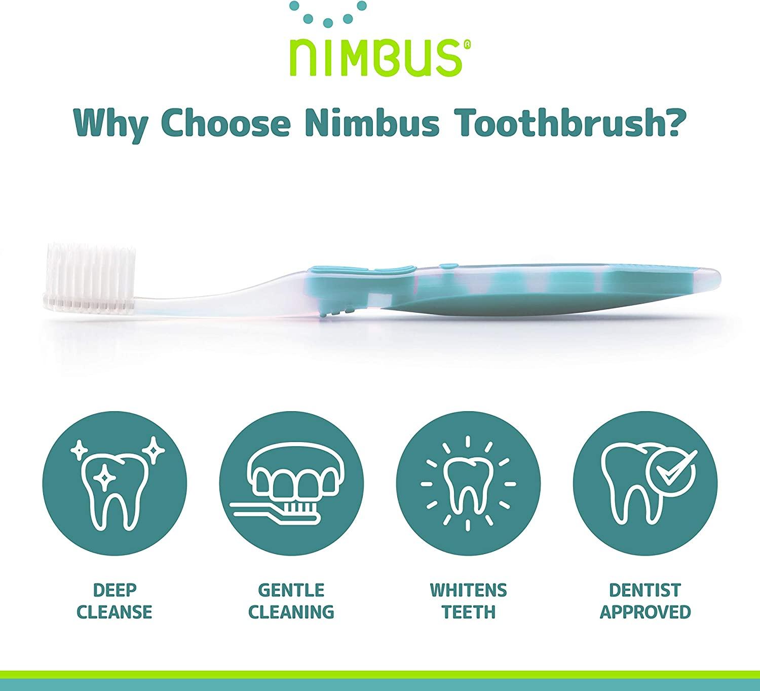 Nimbus Extra Soft Toothbrushes (Regular Size Head), Periodontist Design