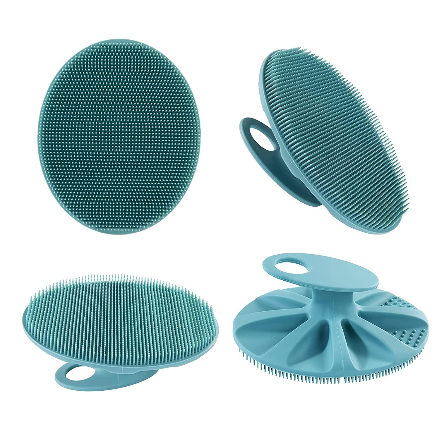 Soft Silicone Body Cleansing Brush Shower Scrubber, Gentle
