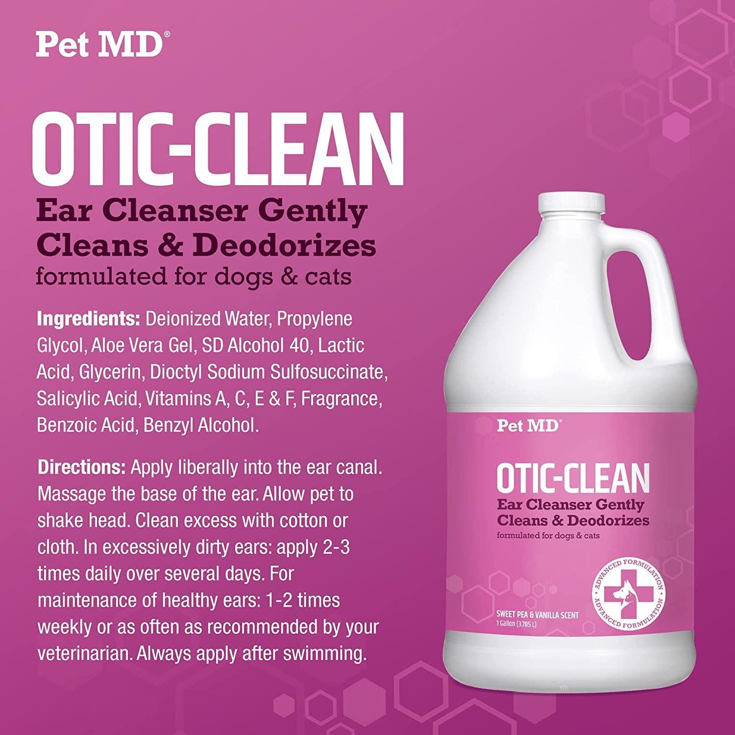 Pet MD OticClean Dog Ear Cleaner VeterinarianFormulated Otic Ear