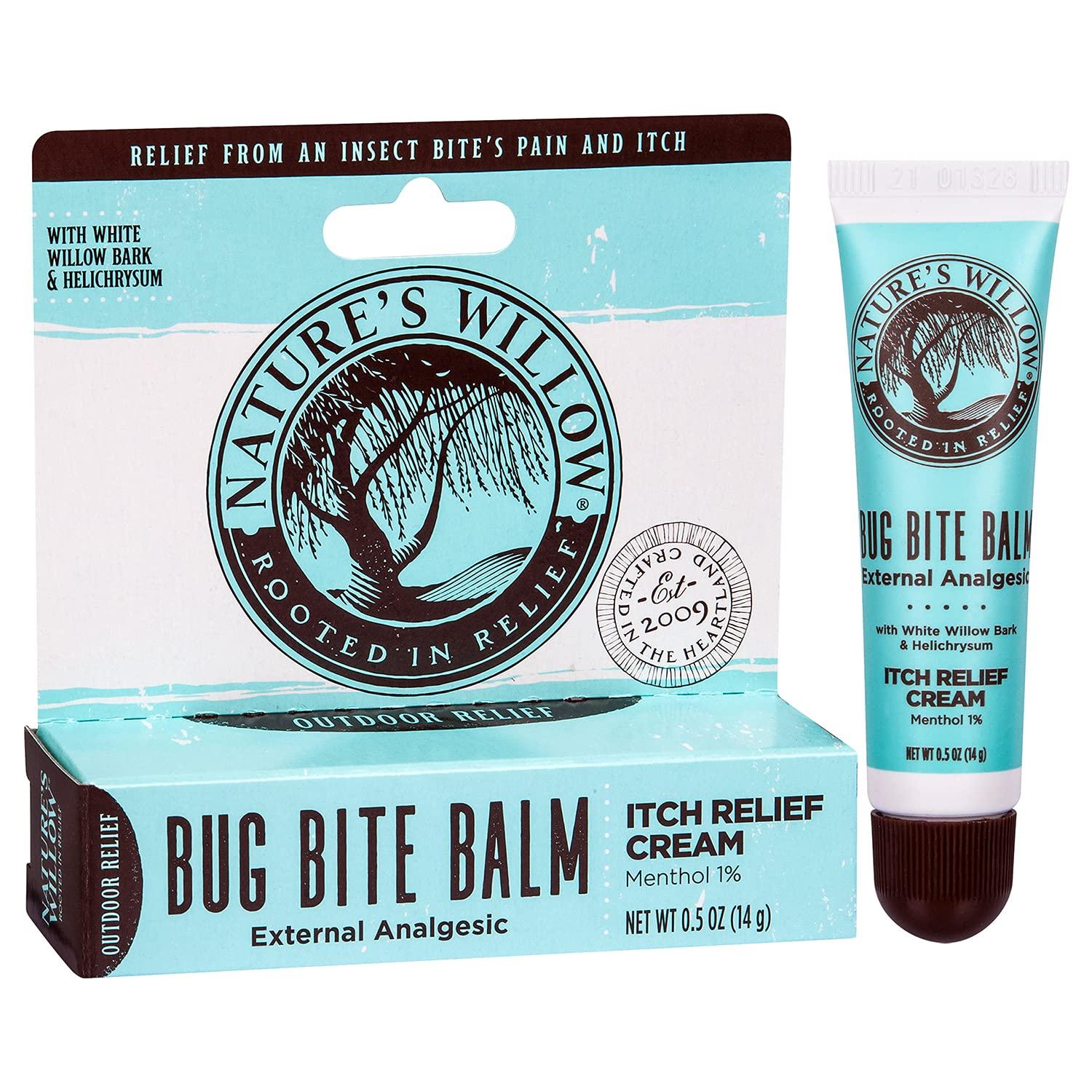 Nature’s Willow Bug Bite Balm, Natural Insect Bite Pain & Itch Relief