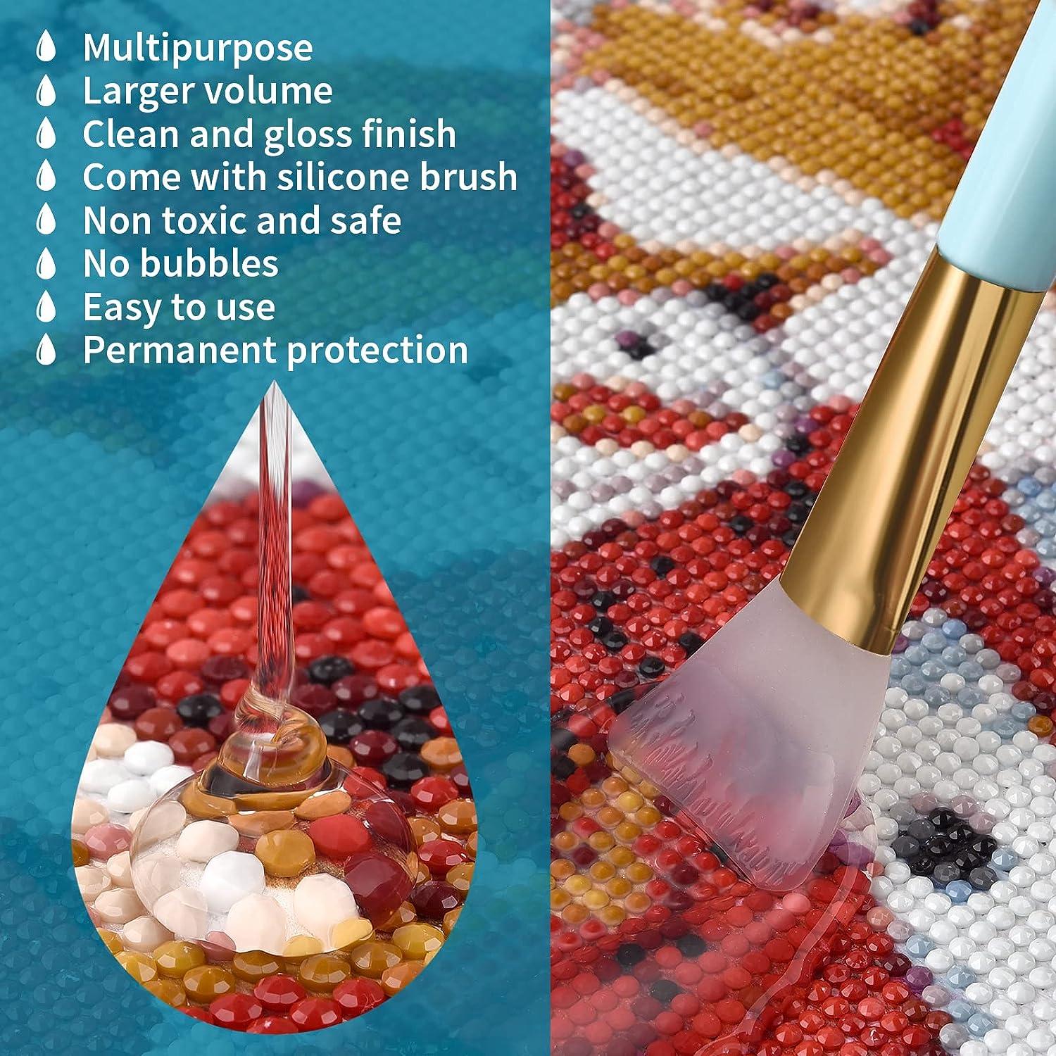 240ml Diy Diamond Painting Sealant & Brightening Agent Glue, Mosaic Kit  Tool