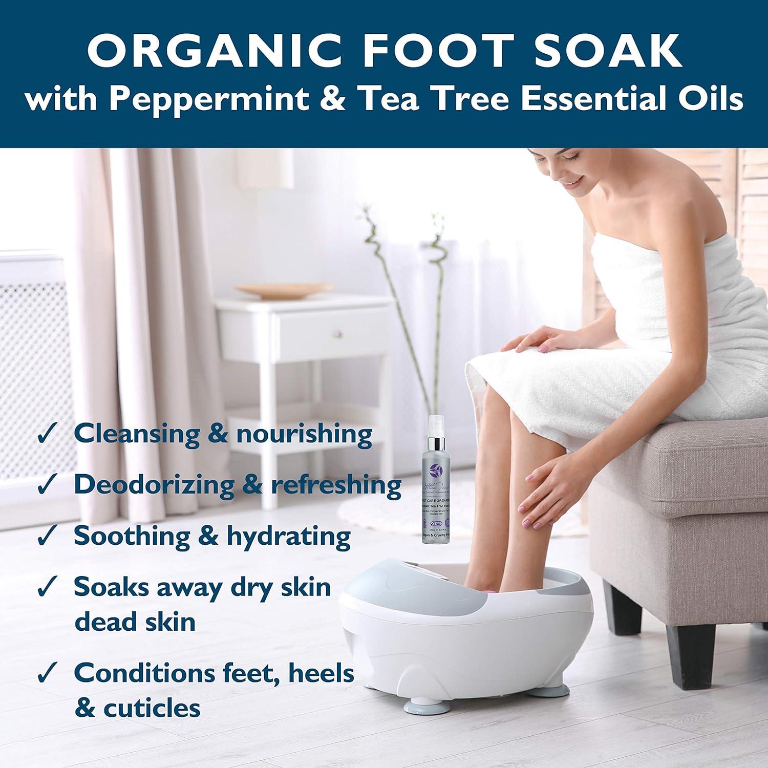 Organic foot soak hard skin vegan foot soak dry feet cracked heels
