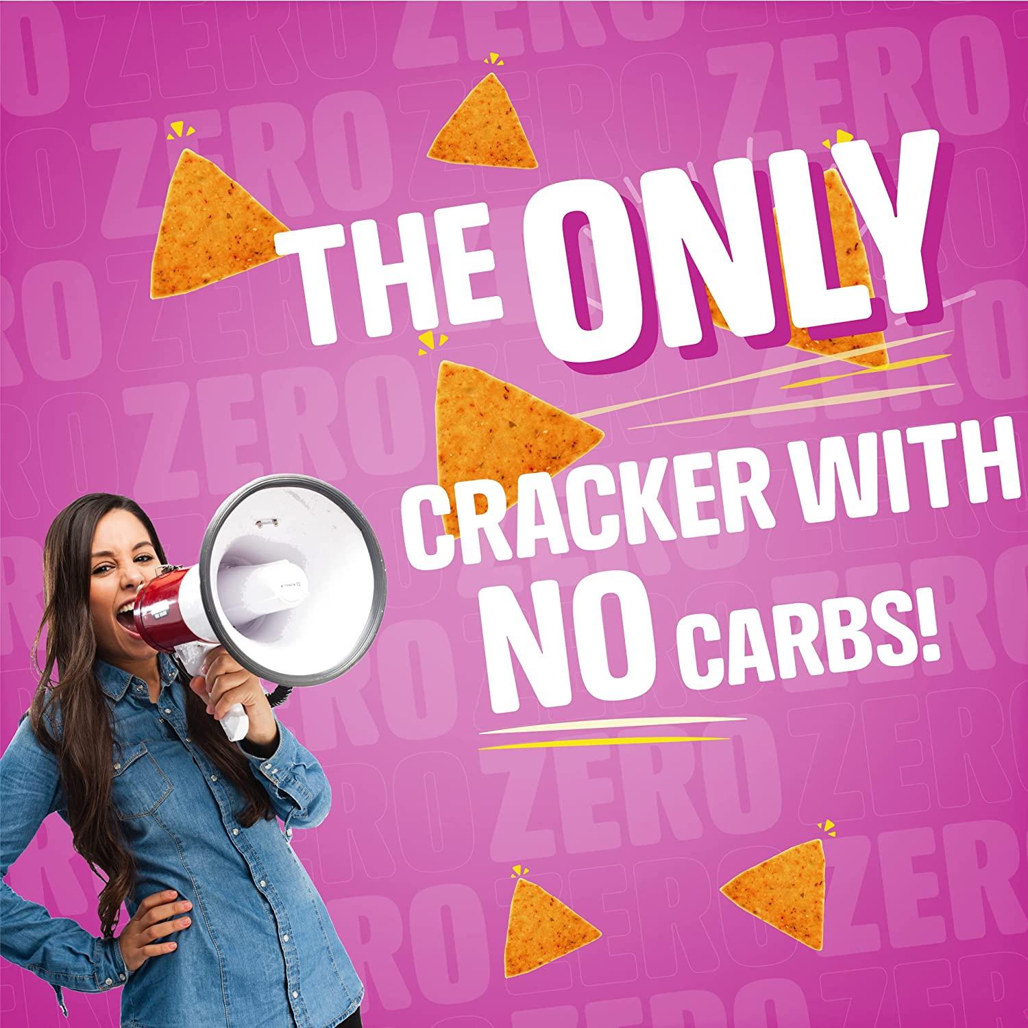 Keto crackers zero carb no sugar (Sea Salt) delicious low carb crackers