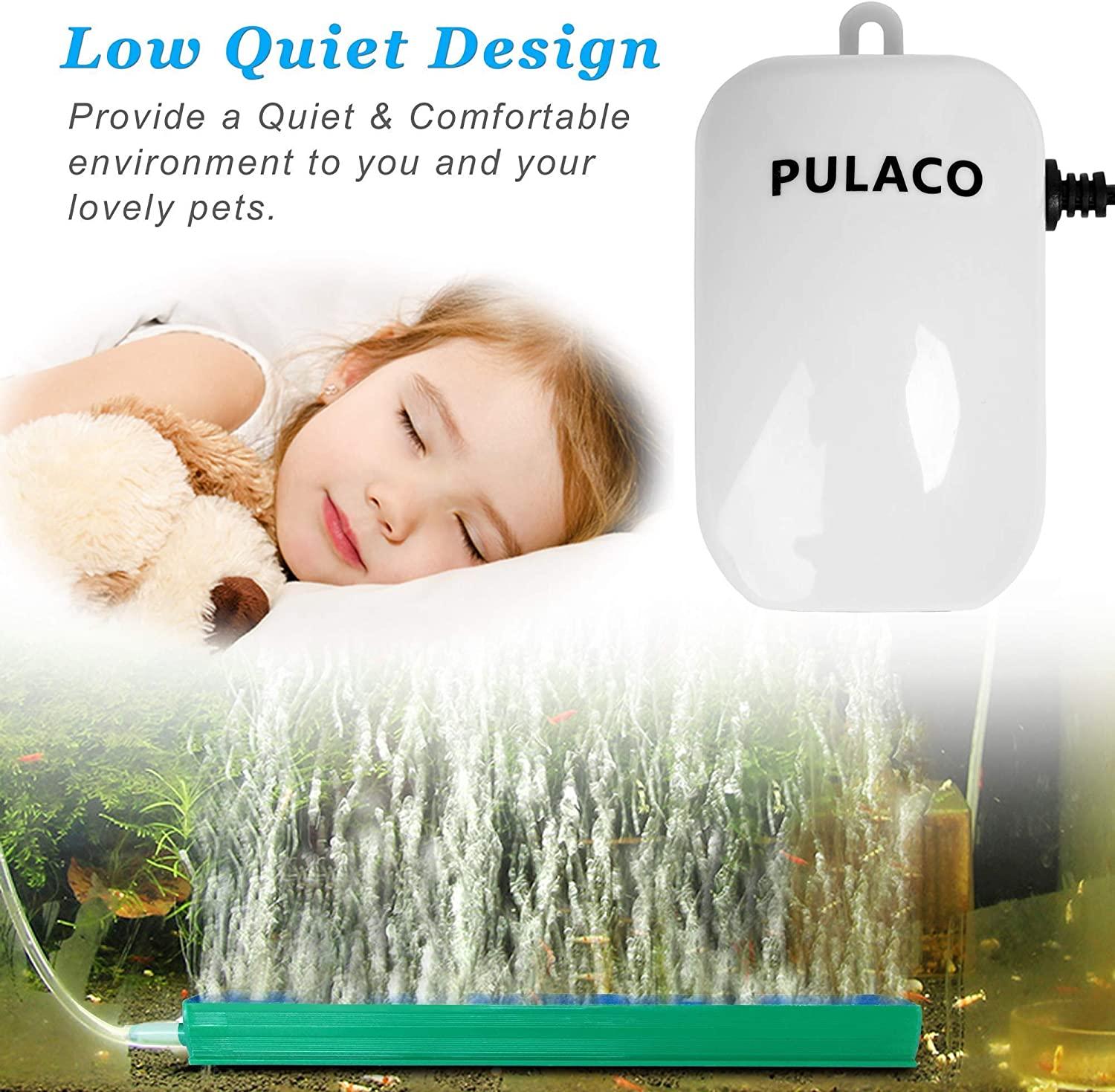 PULACO 25W Small Aquarium Betta Heater with Free Thermometer Strip Under 6 Gallon Fish Tanks