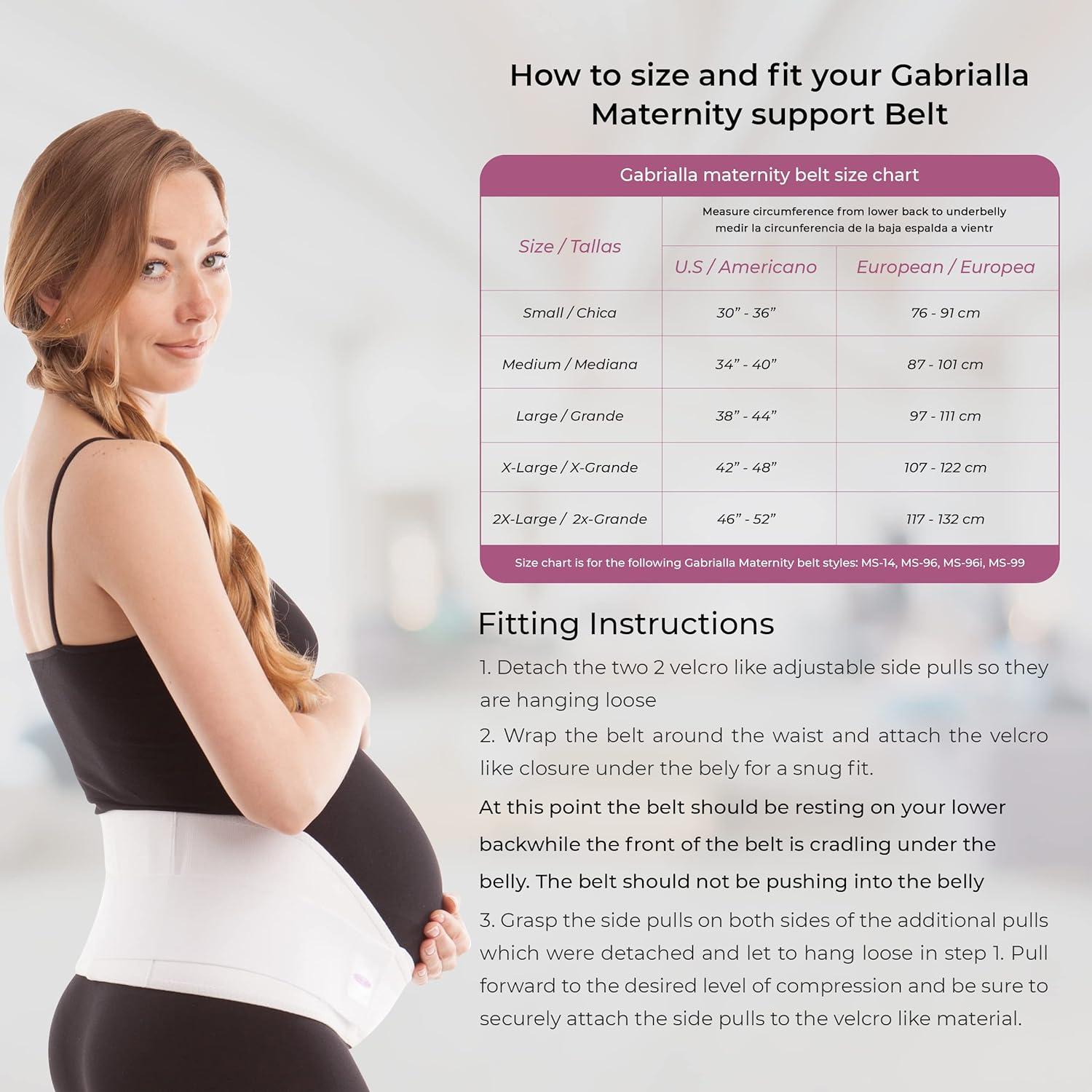 GABRIALLA Elastic Pregnancy Belly Band for Pregnant Women Baby Safe