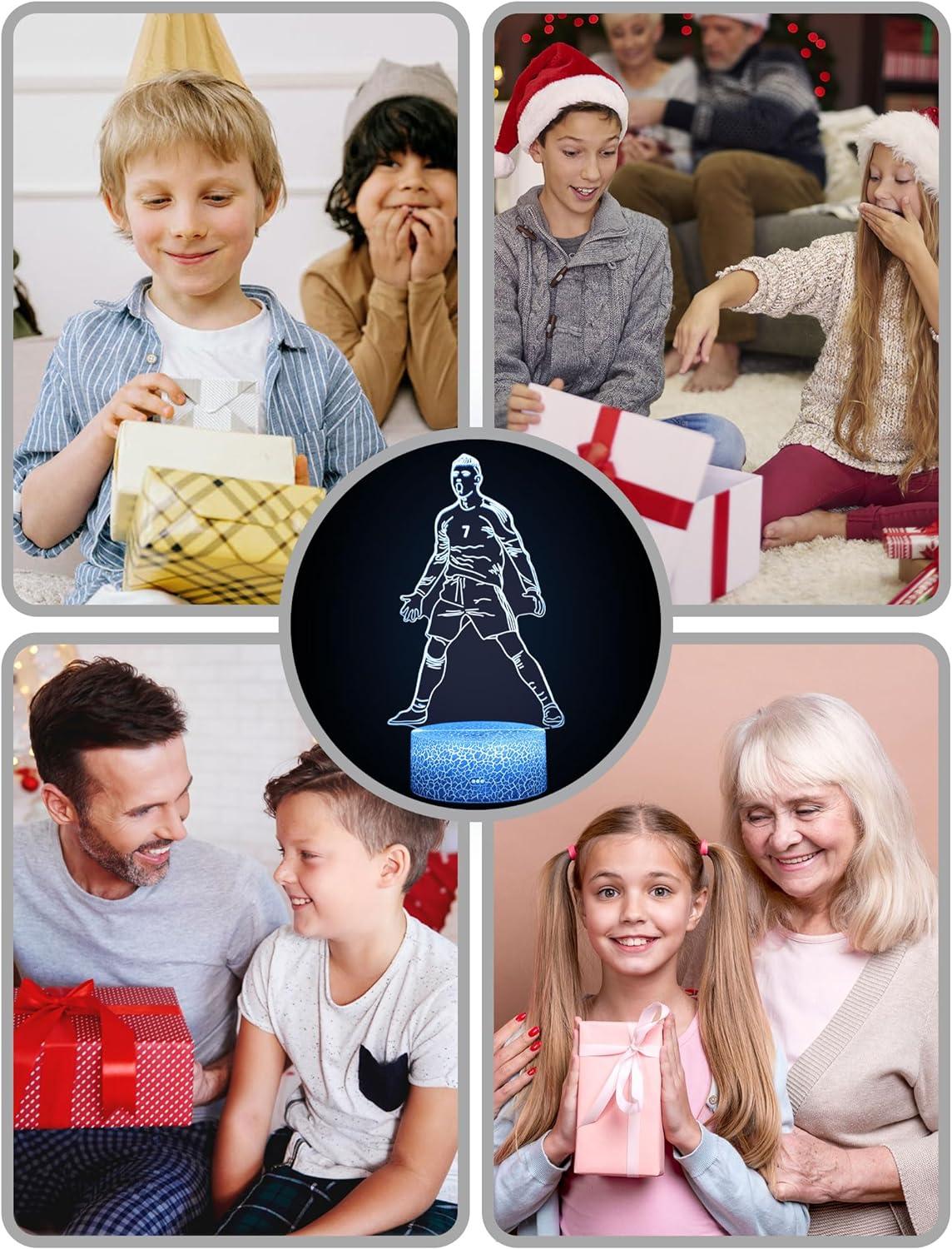 Lampe De Nuit 3D Interrupteur Tactile Lampe De Table Illusion Optique, 16 Couleurs Changeantes Avec Acrylique Idées Cadeaux Anniversaire Noël Attrape-Rêves