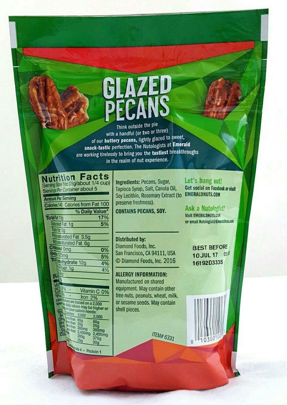 Non GMO Verified Emerald Glazed Pecans 5 oz Pack of 4