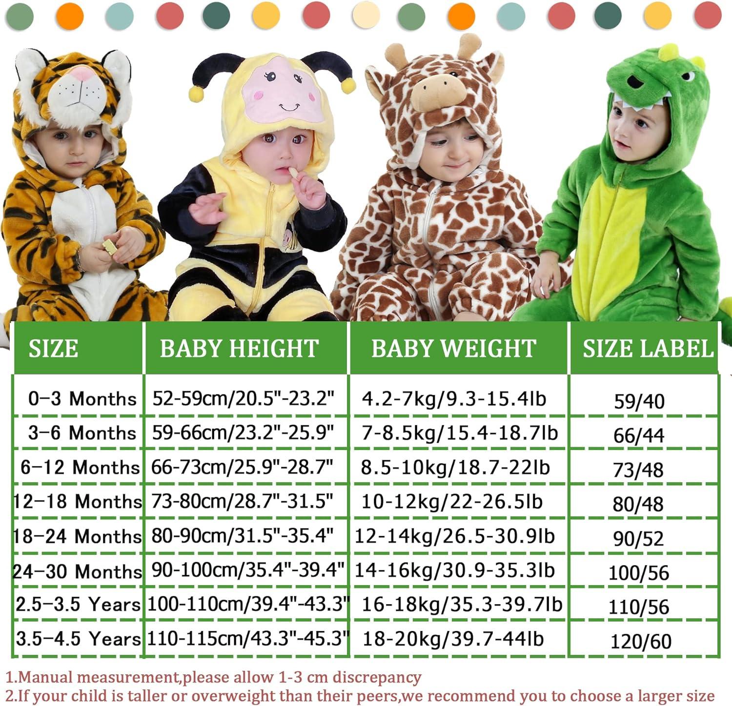 Baby Bovenkleding Dik Babyoverall Voor De Winter, Warm, Flanel, Dinosaurus  Gebreide Jumpsuit Voor Peuters