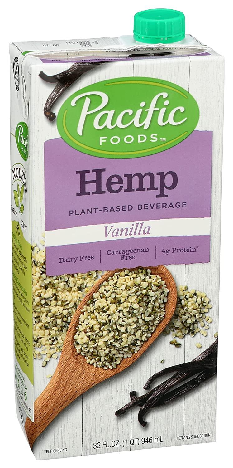 Pacific Foods Hemp Milk, Vanilla, 32oz