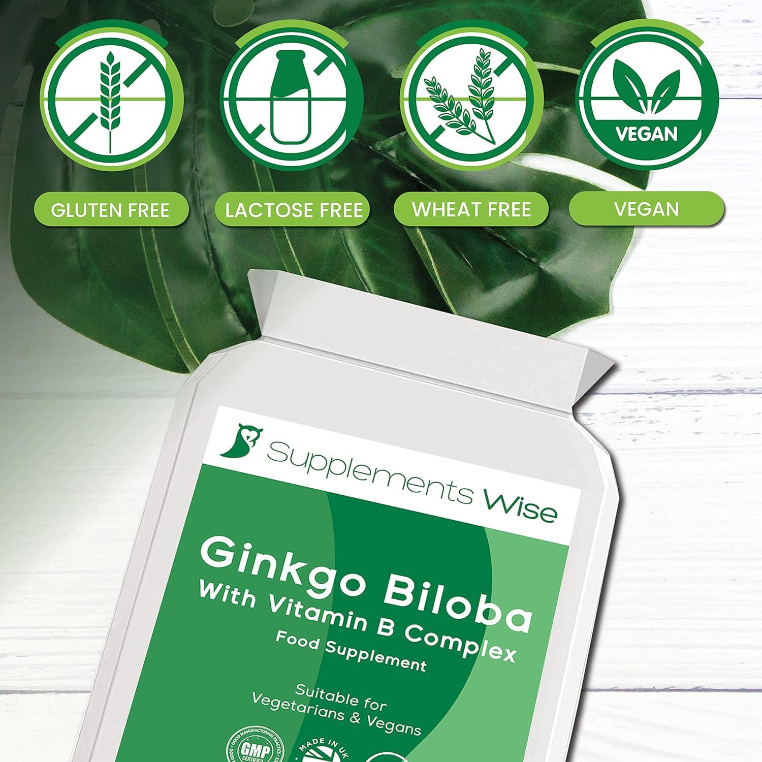 Ginkgo Biloba Capsules 90 x 2000mg Dizziness and Vertigo Treatment