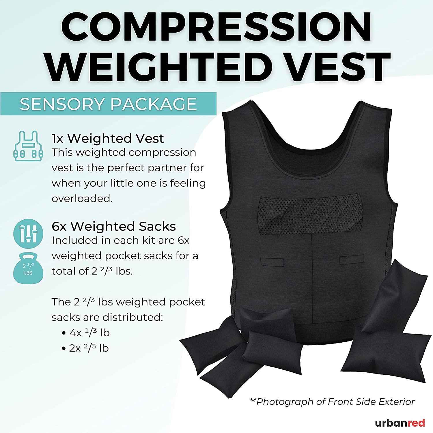 UrbanRed Weighted Vest for Kids with Sensory Issues Ages 5-9