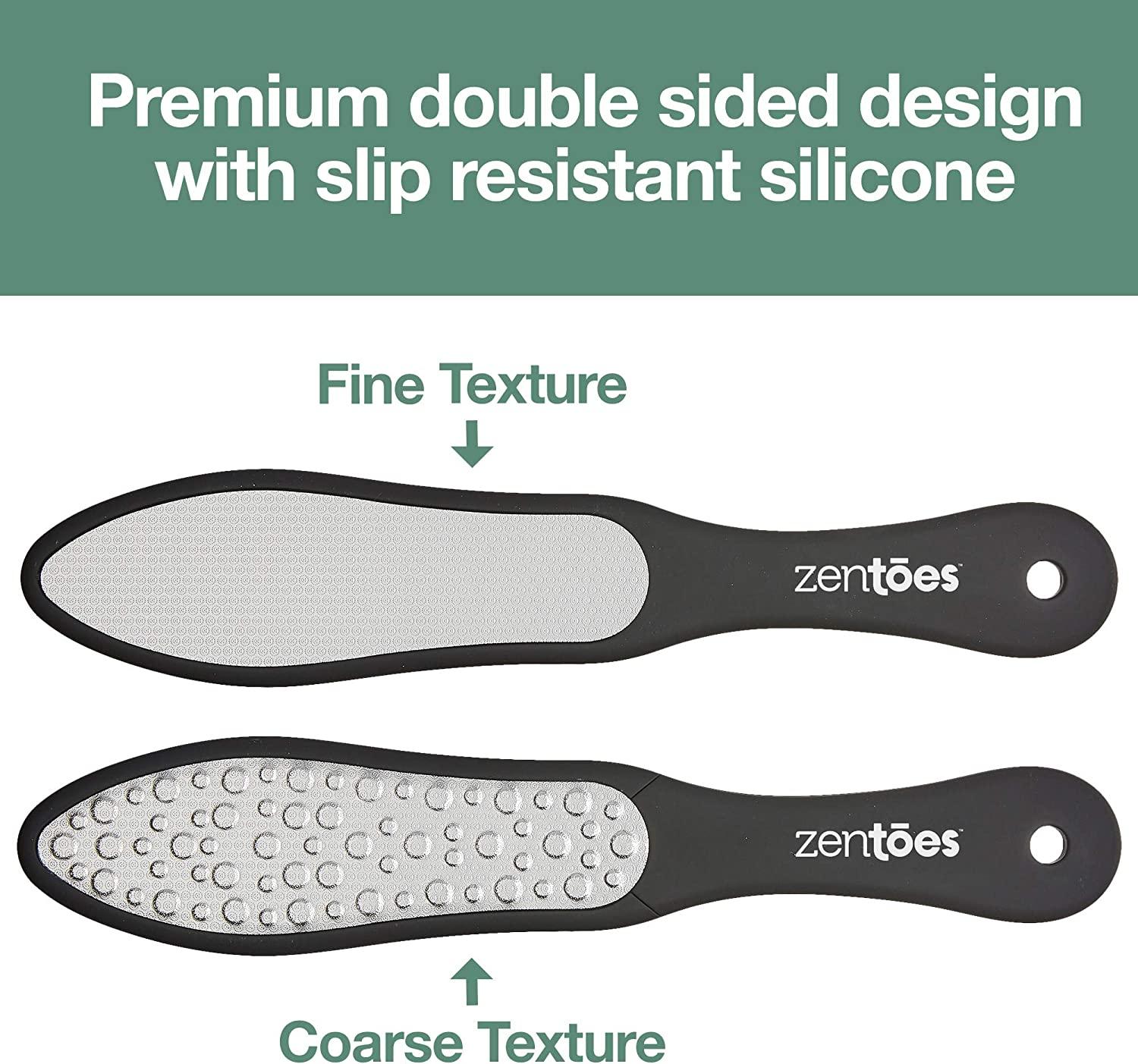 ZenToes Metal Foot File Rasp for Home Pedicure Callus Removal Double