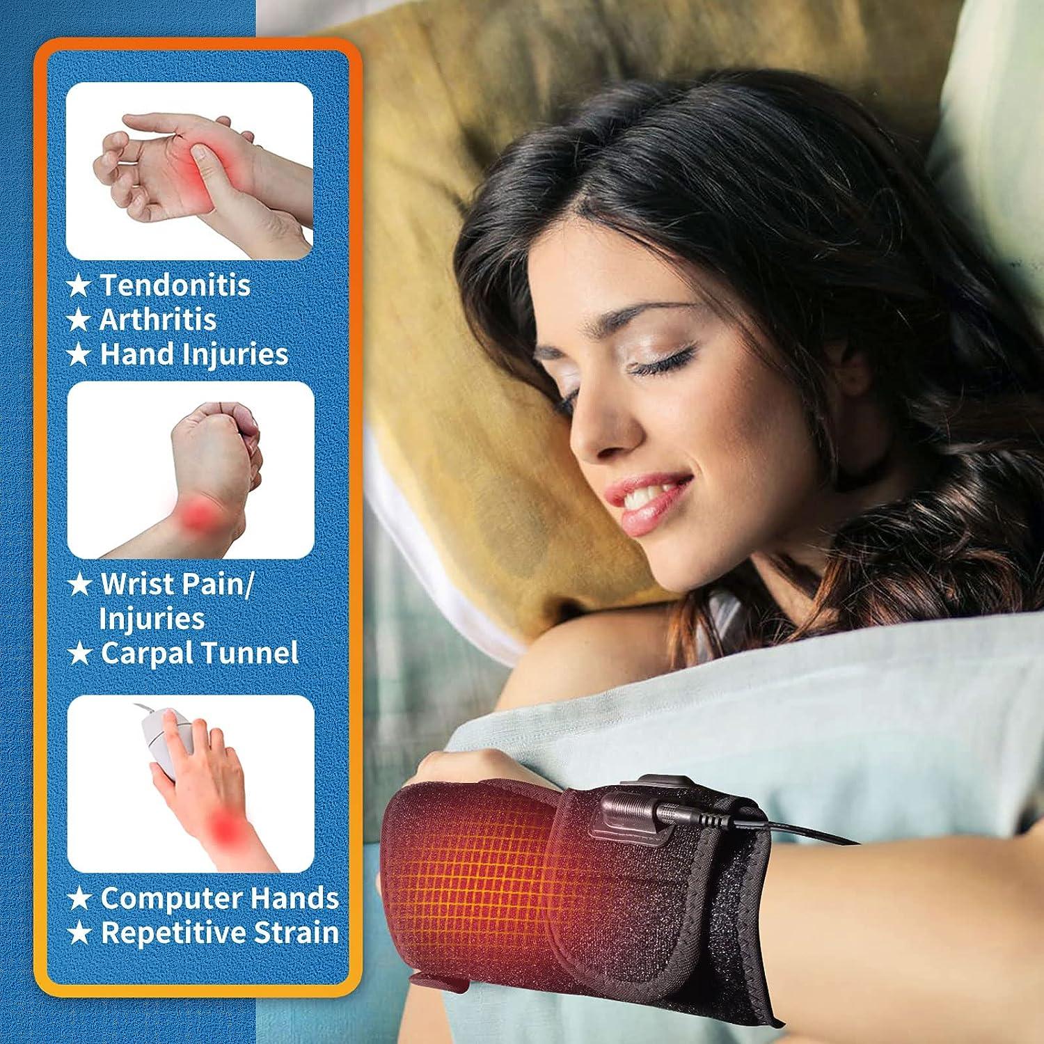 sticro Moist Hand Heating Pad Wrist Brace for Carpal Tunnel Relief Auto