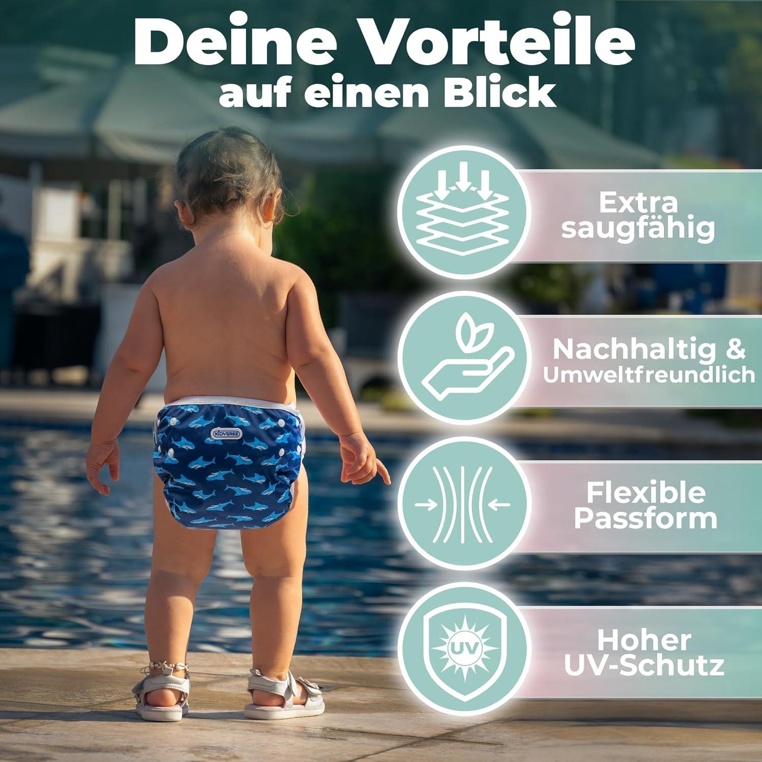 Buy Kidverse Reusable Swimming Diaper for Babies 0-3 Years Skin