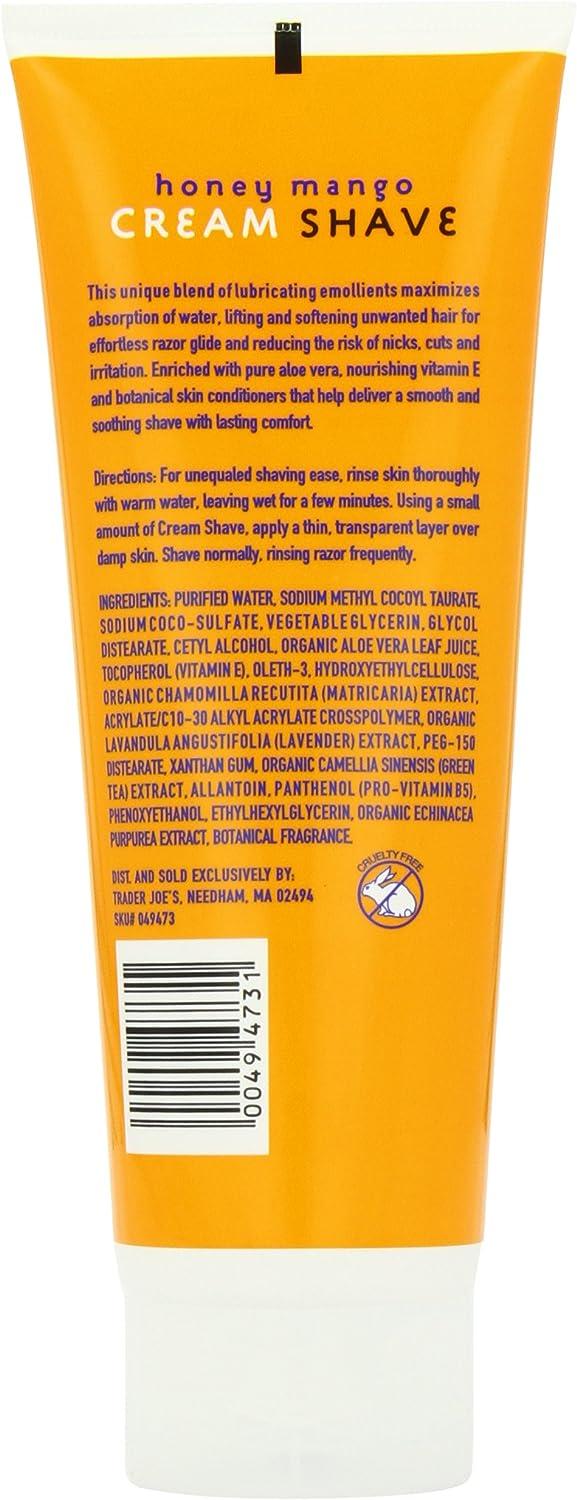 Trader Joe's Honey Mango Moisturizing Cream Shave 8 fl. oz