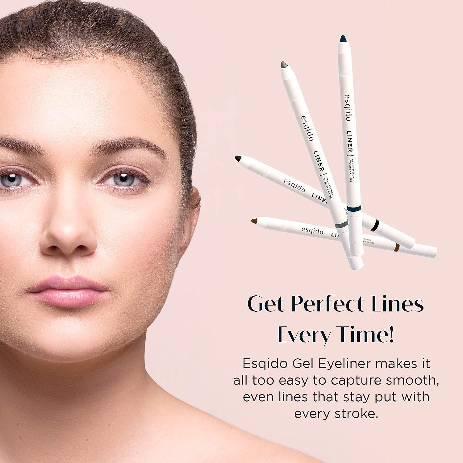 Esqido Gel Pencil Eyeliner Water Resistant (Black/Black)