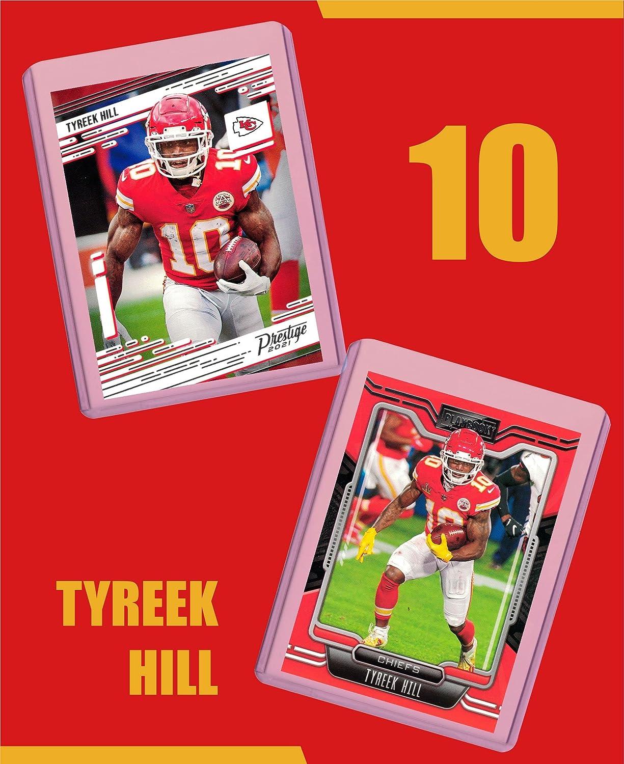 Tyreek Hill Football Cards (5) Assorted Bundle Kansas City Chiefs