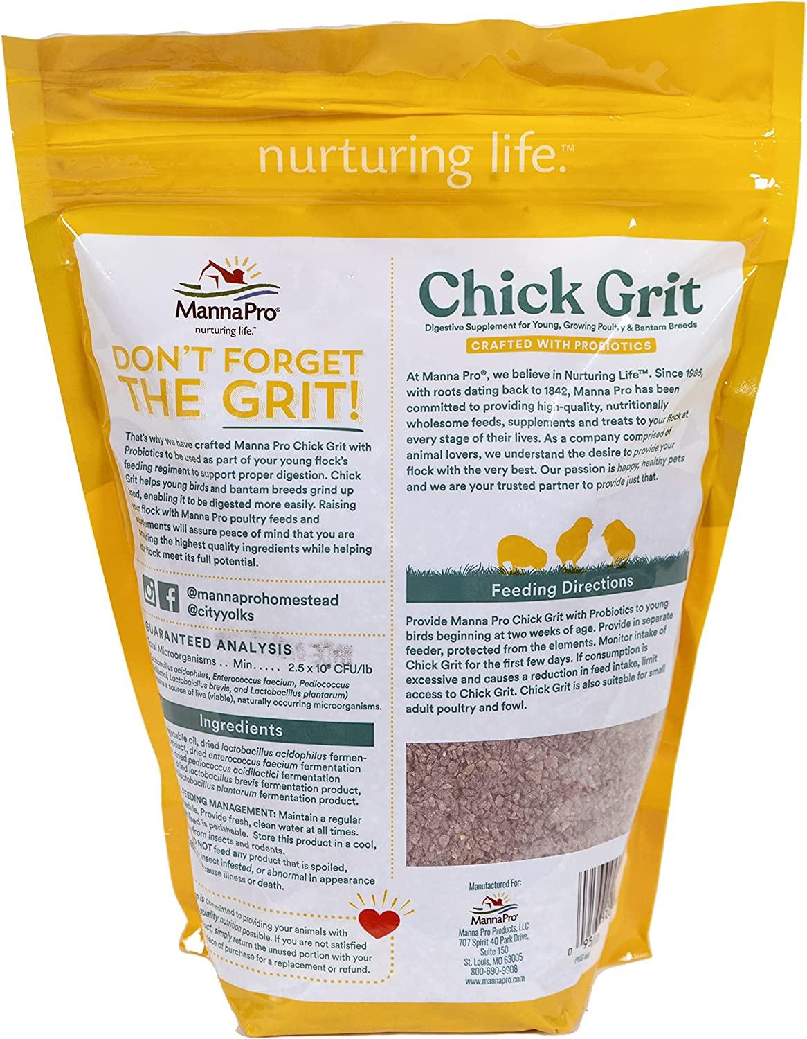 Manna Pro Chick Grit Digestive Supplement for Young Poultry and Bantam