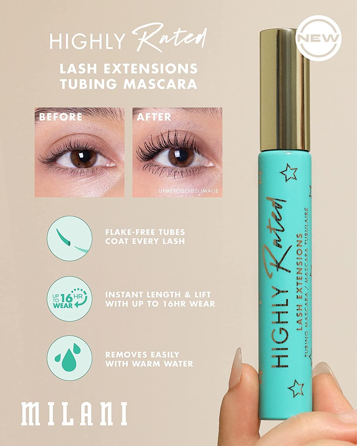 Milani Highly Rated Lash Extensions Tubing Mascara Black