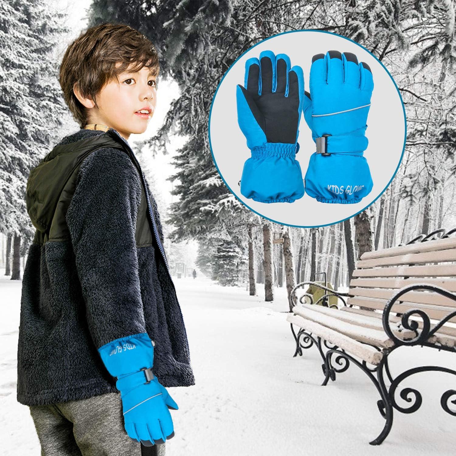 CTi Waterproof Ski Snowboard Gloves Touchscreen PU Leather Winter - View #10