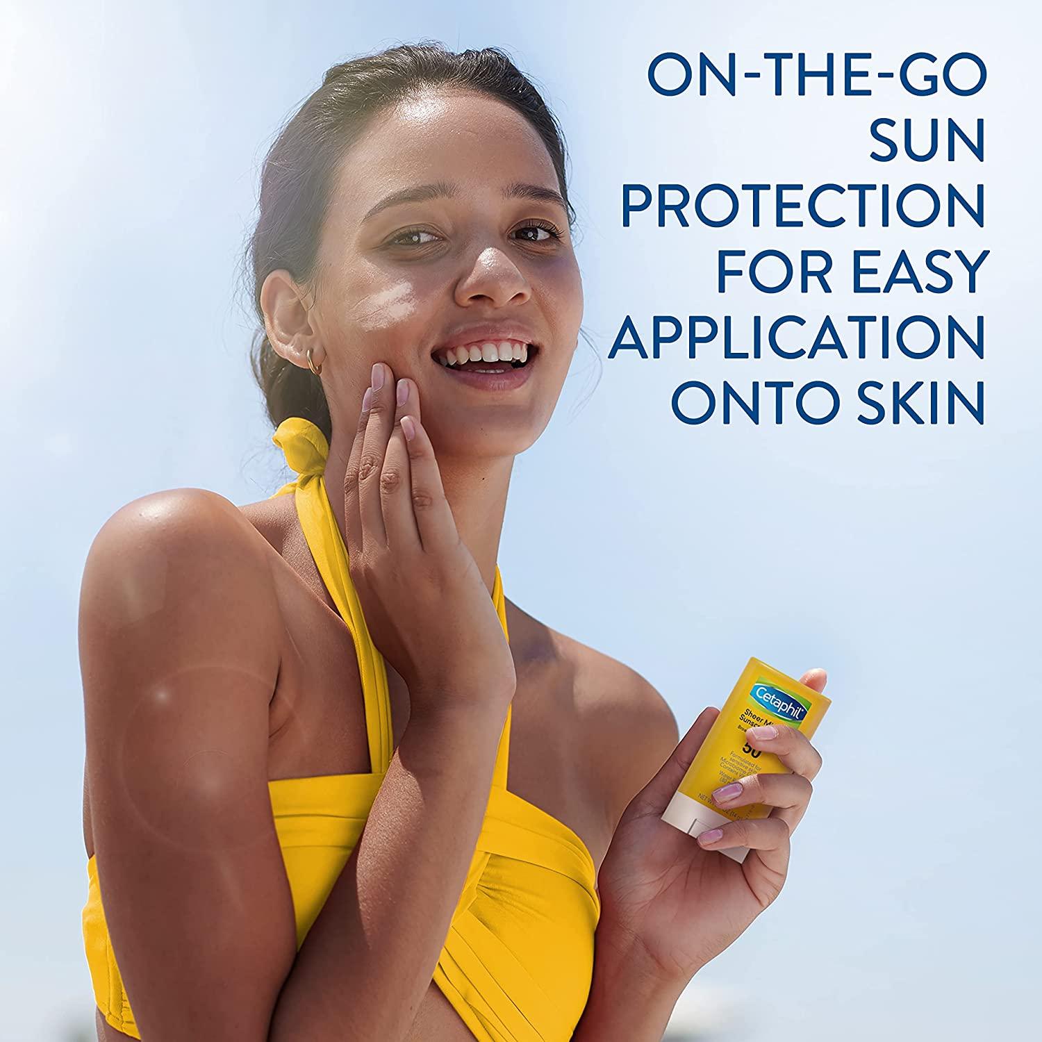 CETAPHIL Sheer Mineral Sunscreen Stick 0.5oz SPF 50 for Face & Body