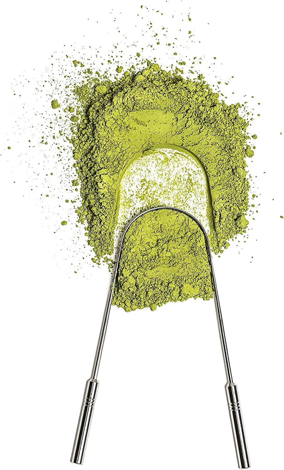 Terra & Co. Green Oil Pulling and Tongue Scraper Set with