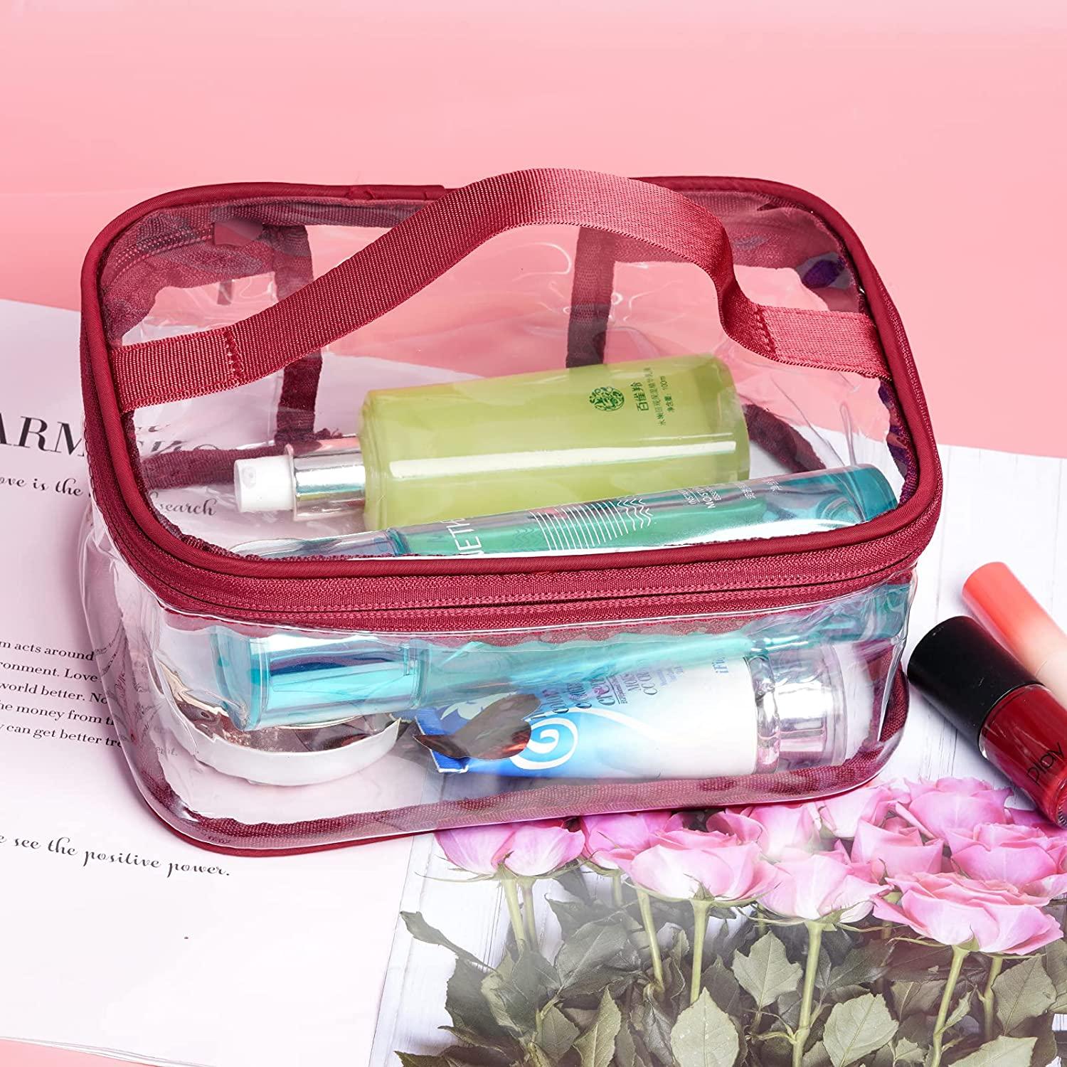 Clear travel pouch
