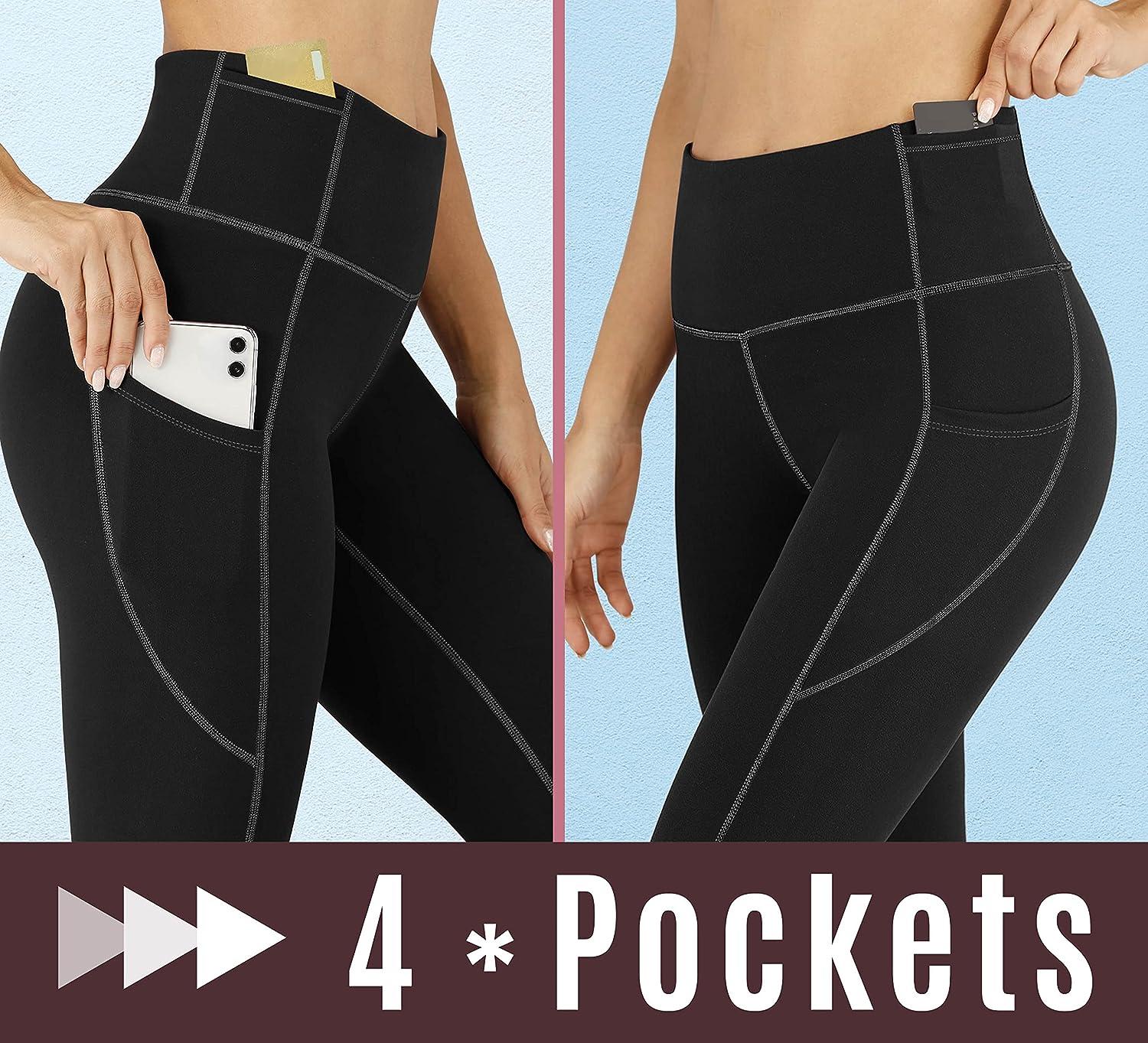 IUGA Yoga Pants with Pockets for Women High Waisted Workout